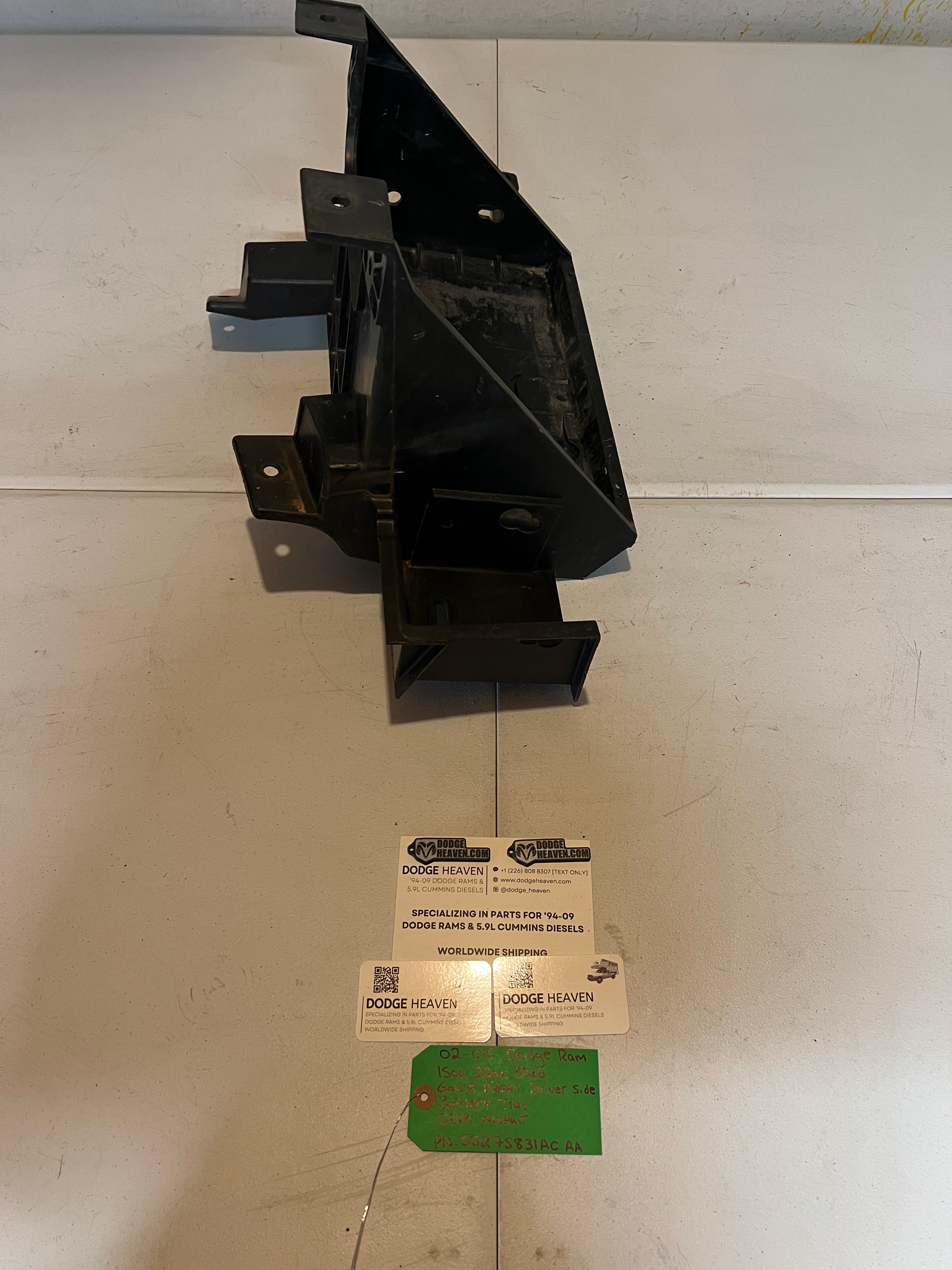 2002-2005 Dodge Ram 1500-3500 Gas & Diesel Driver Side Battery Tray