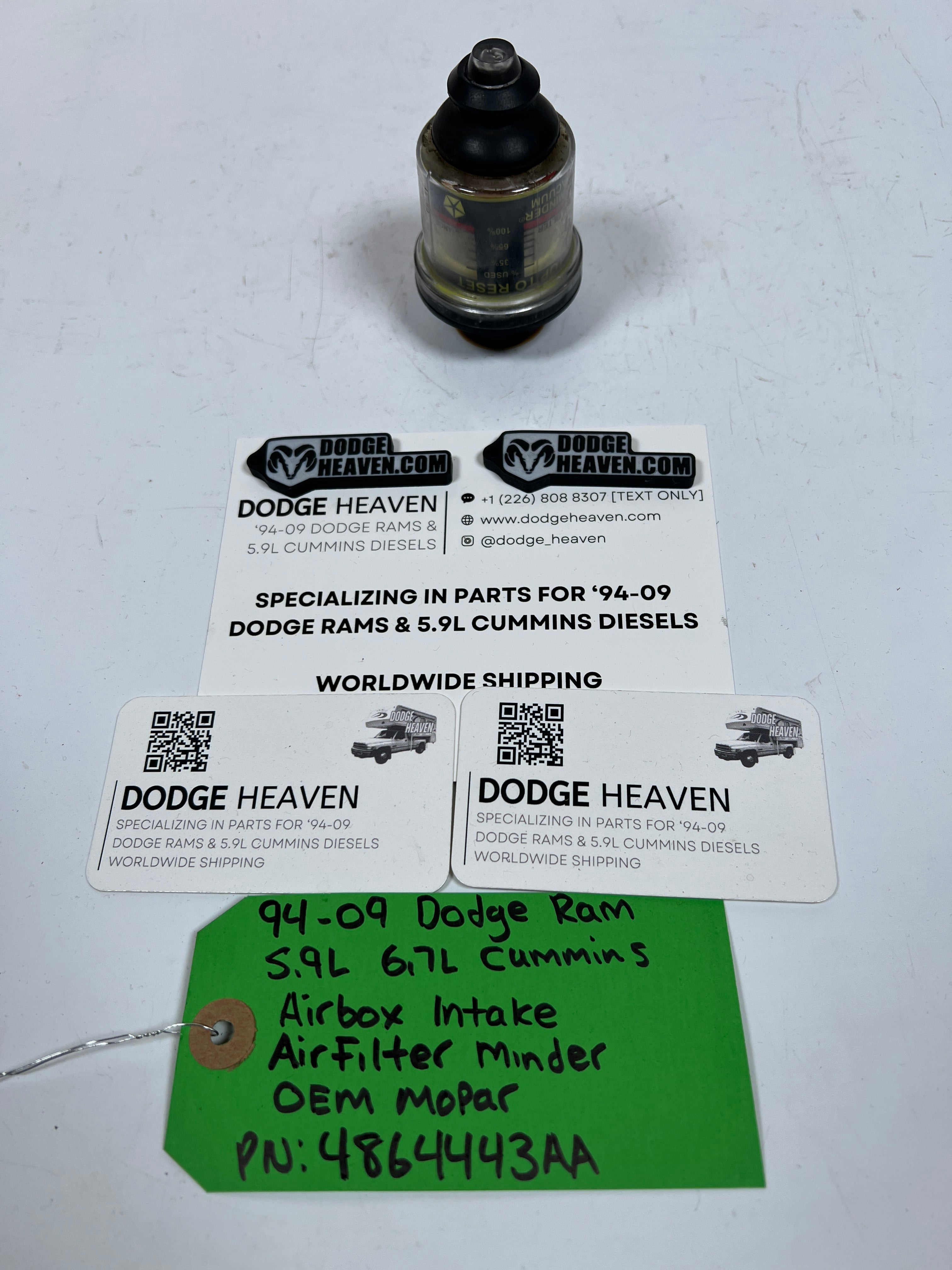 1994-2009 Dodge Ram 5.9L 6.7L Cummins Air box Intake Air Filter Minder