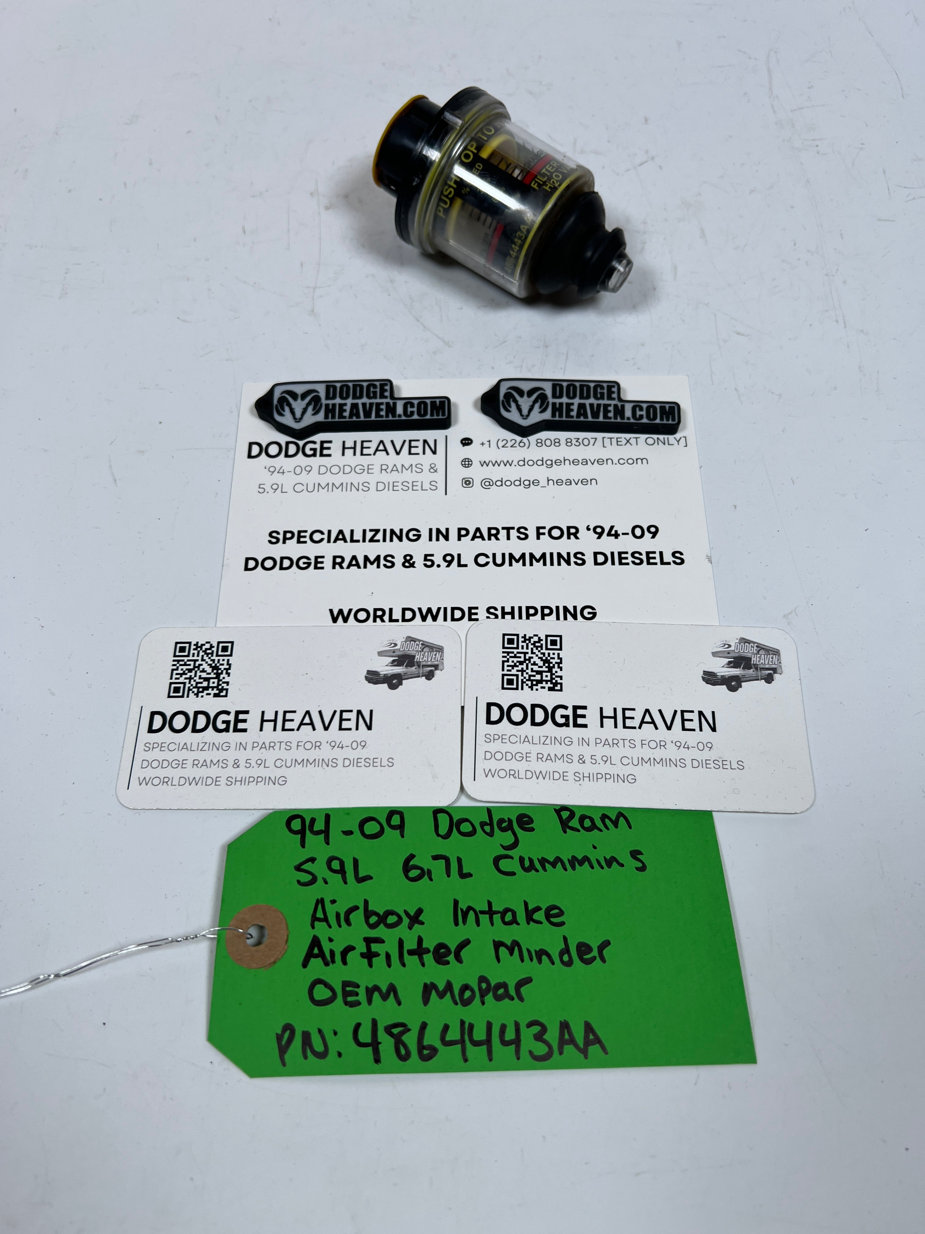 1994-2009 Dodge Ram 5.9L 6.7L Cummins Air box Intake Air Filter Minder