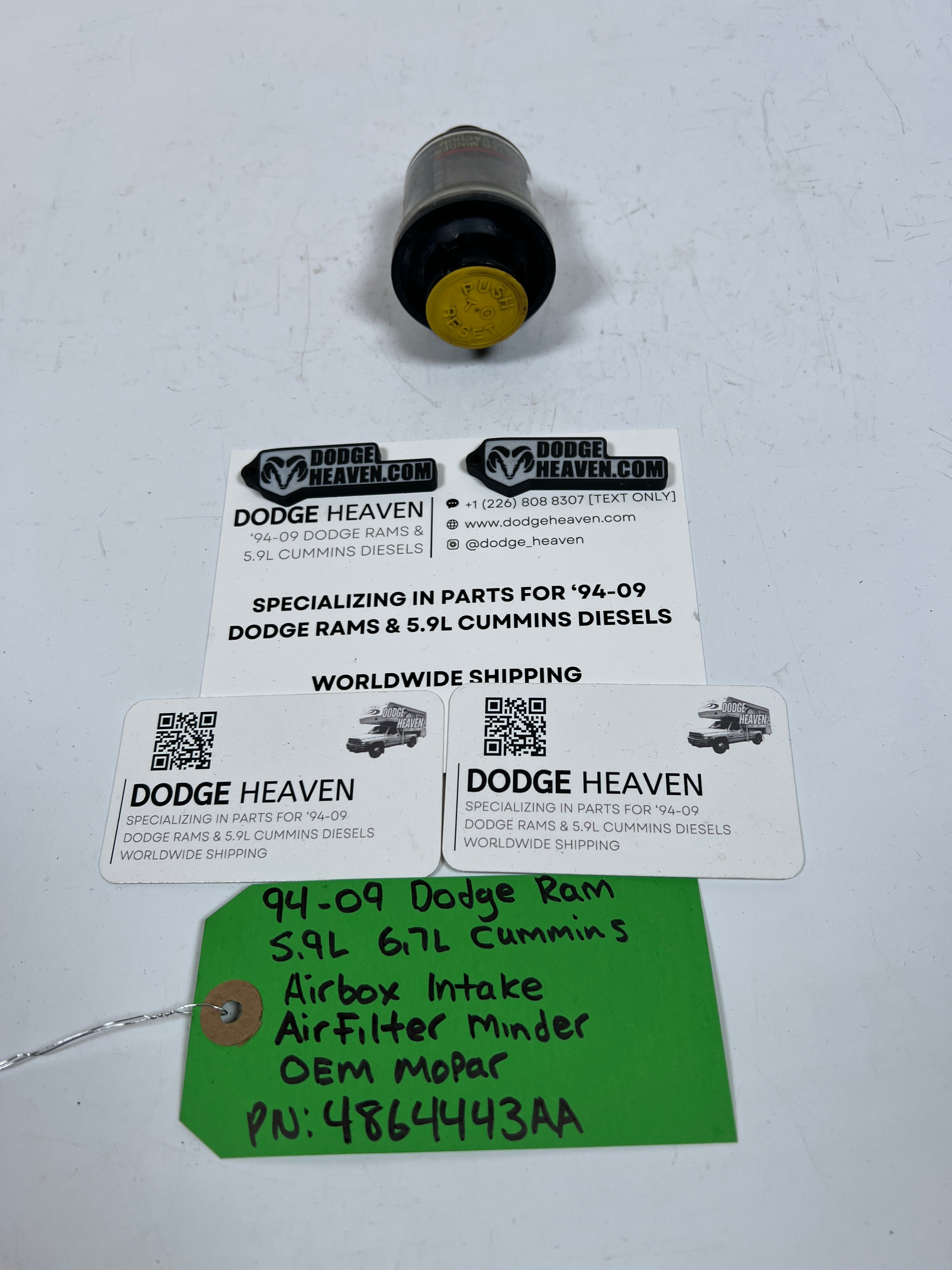 1994-2009 Dodge Ram 5.9L 6.7L Cummins Air box Intake Air Filter Minder