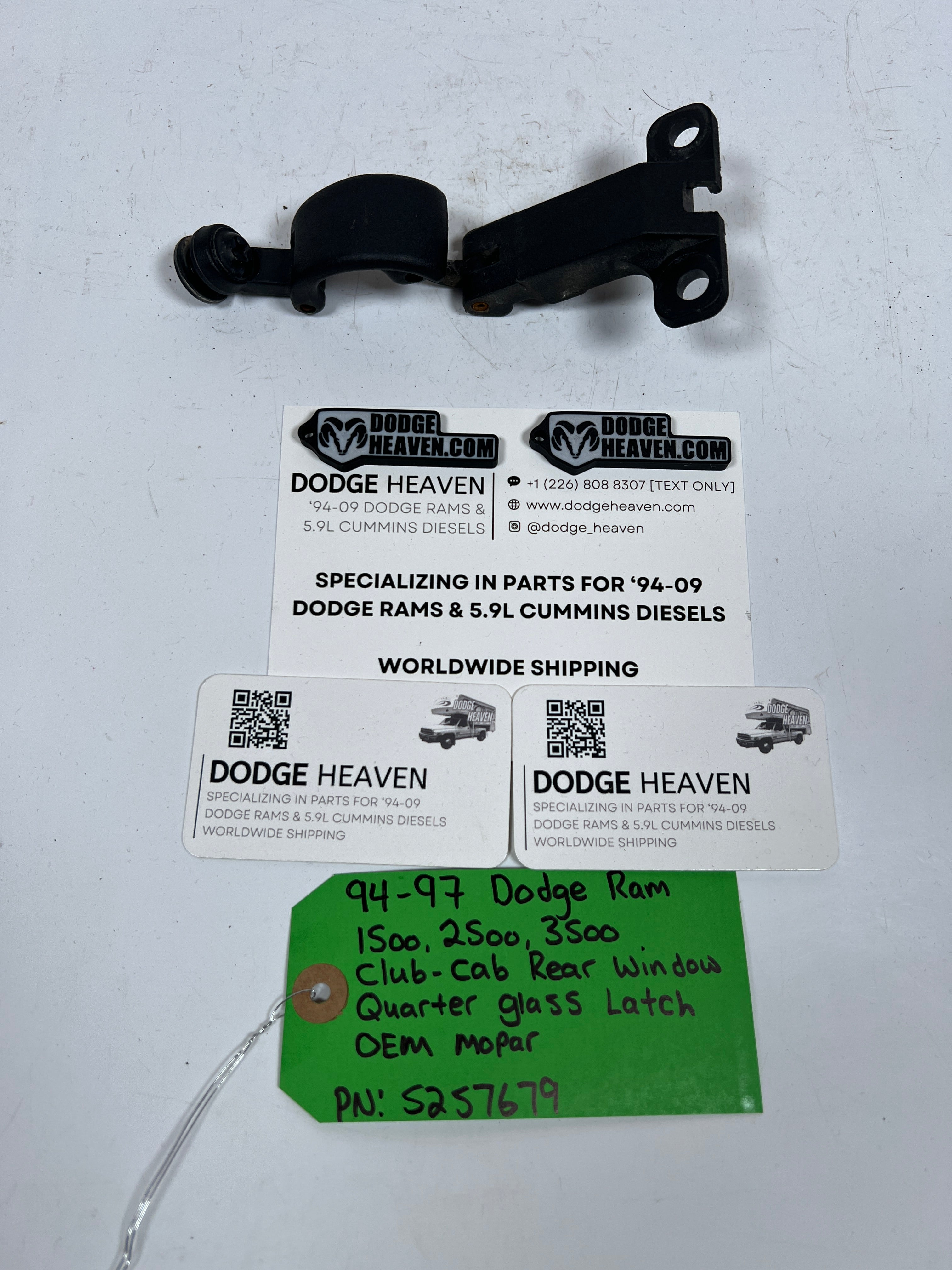 1994-1997 Dodge Ram 1500-3500 Rear Quarter Glass Latch LH or RH