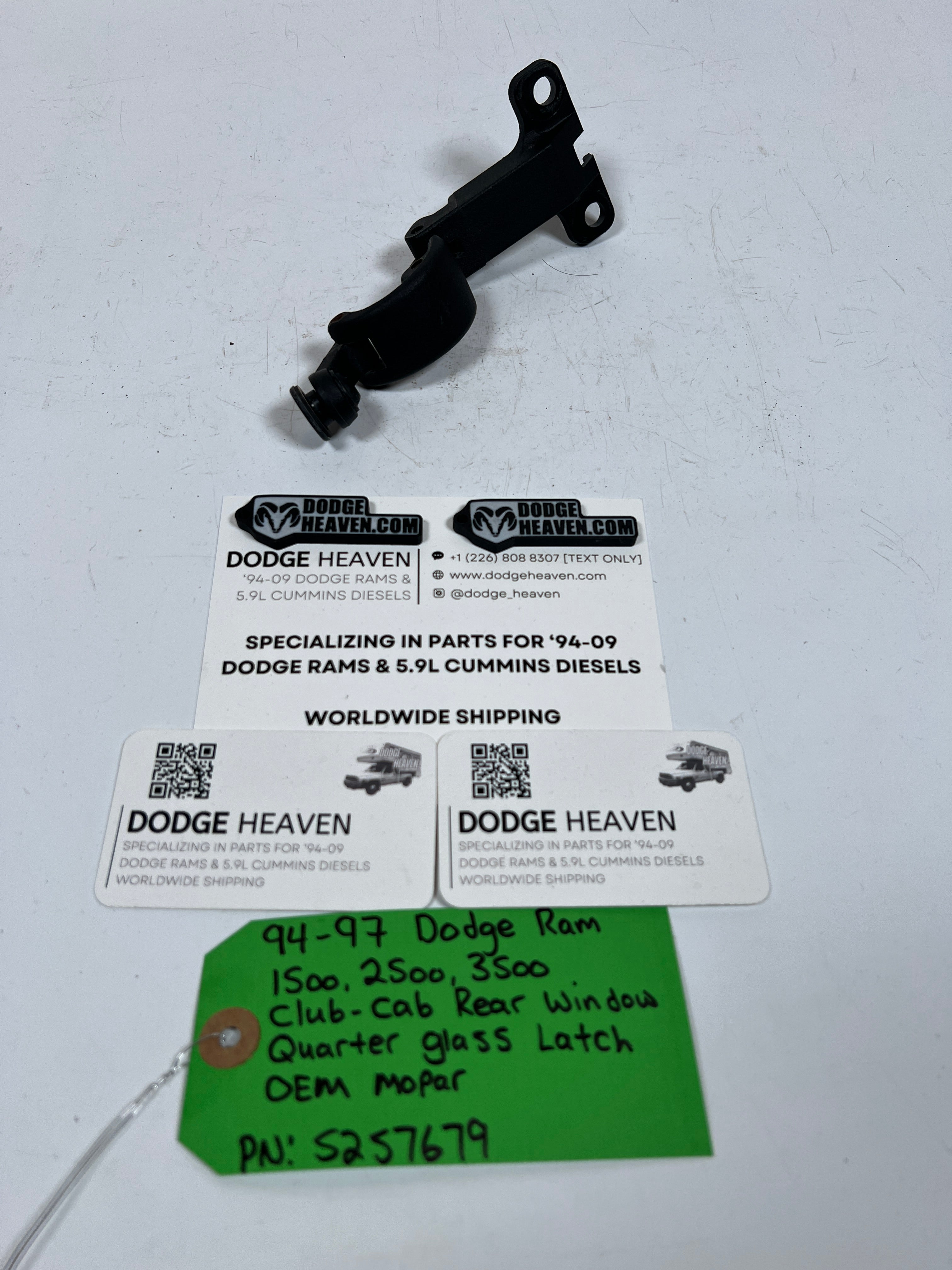 1994-1997 Dodge Ram 1500-3500 Rear Quarter Glass Latch LH or RH