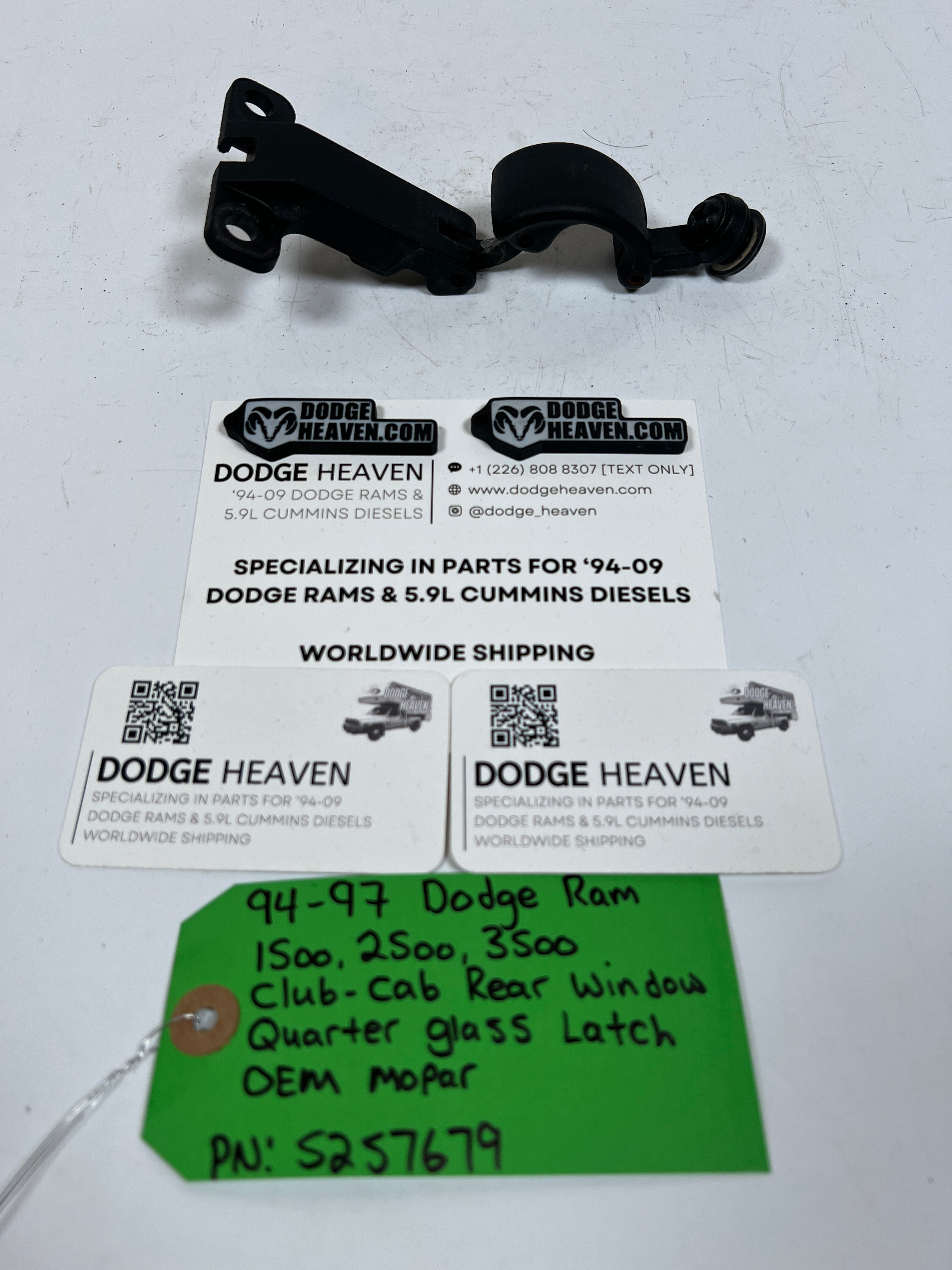 1994-1997 Dodge Ram 1500-3500 Rear Quarter Glass Latch LH or RH