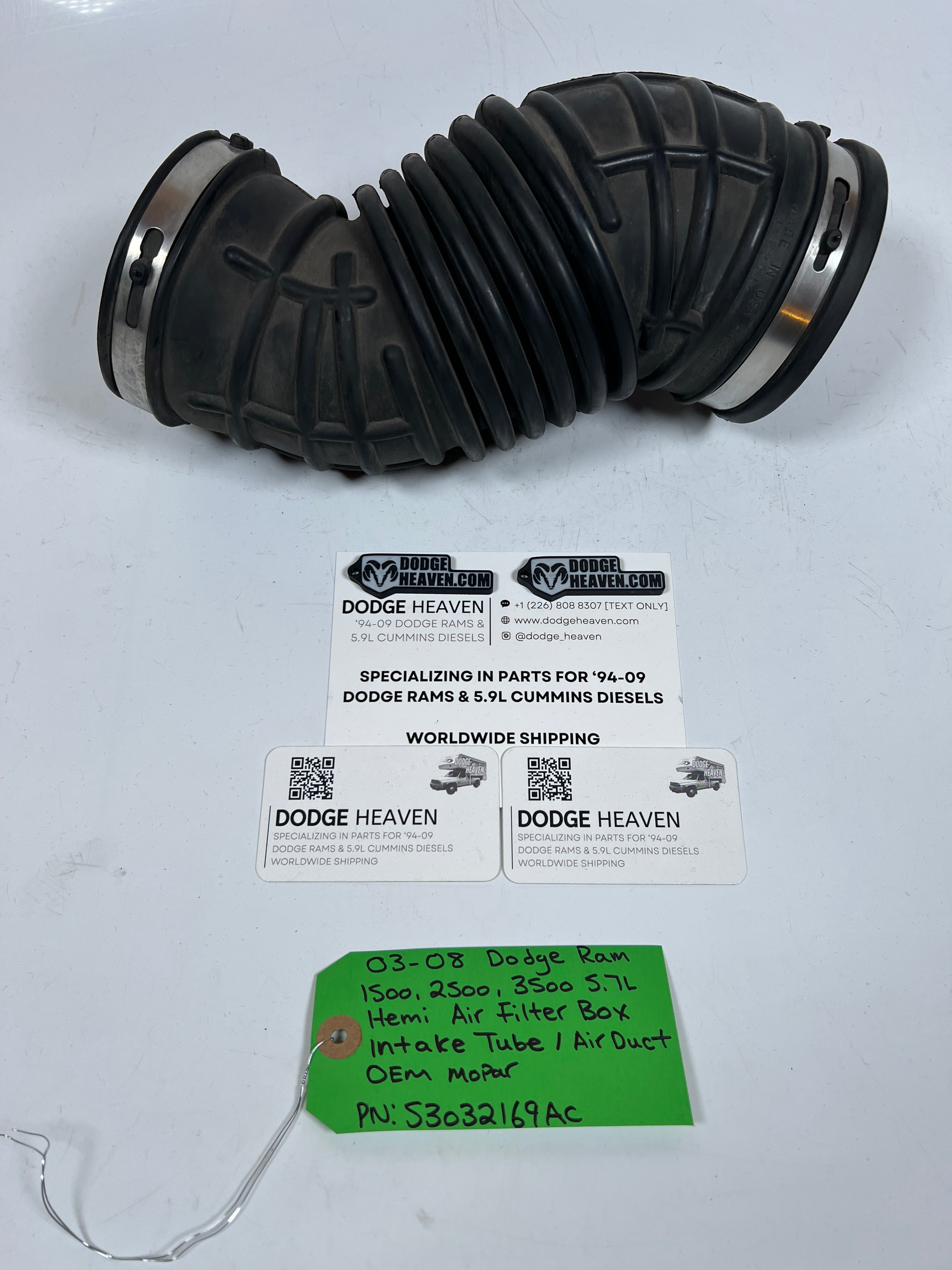 2003-2008 Dodge Ram 1500-3500 5.7l Hemi Air Filter Intake Tube