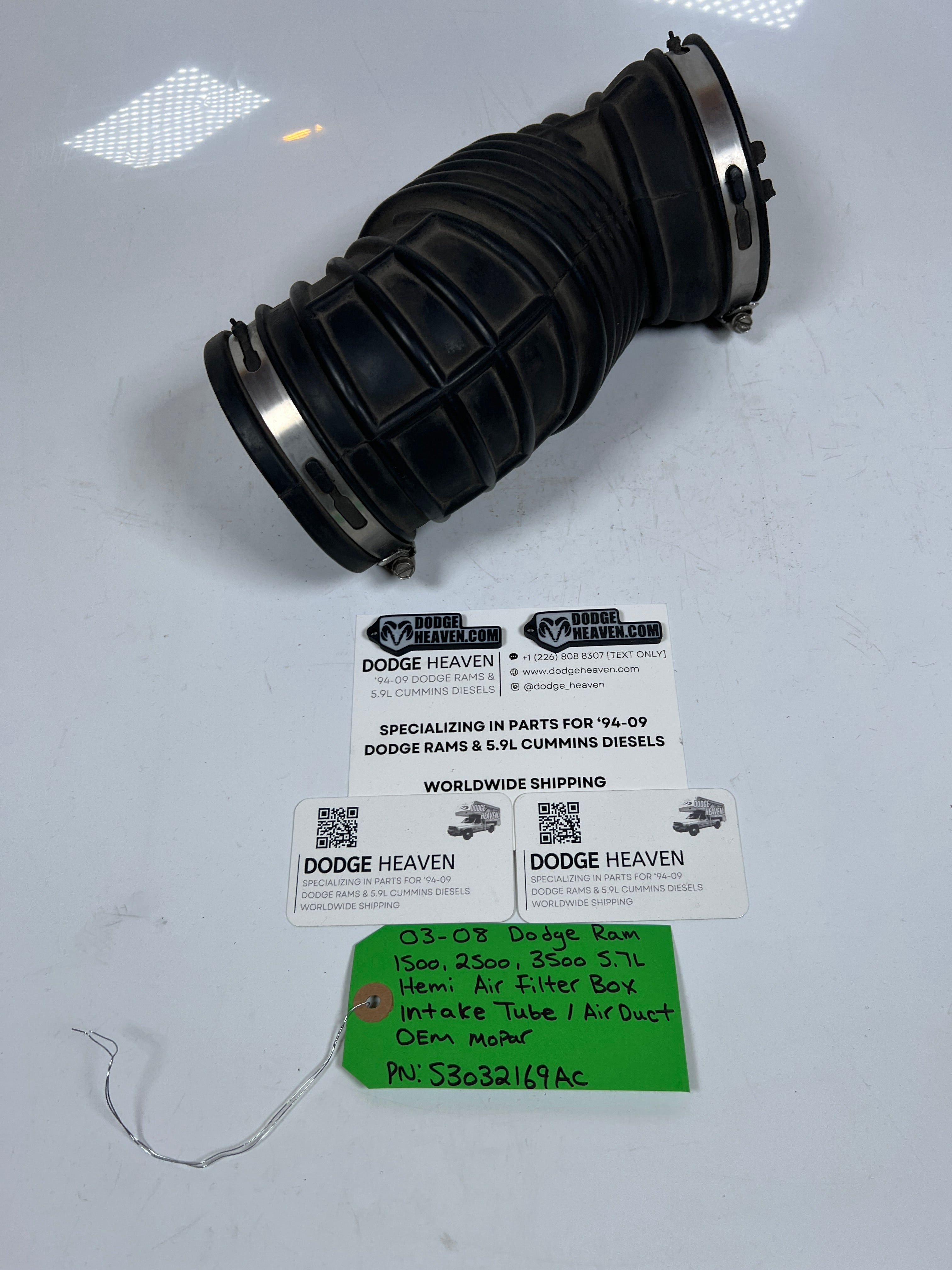 2003-2008 Dodge Ram 1500-3500 5.7l Hemi Air Filter Intake Tube