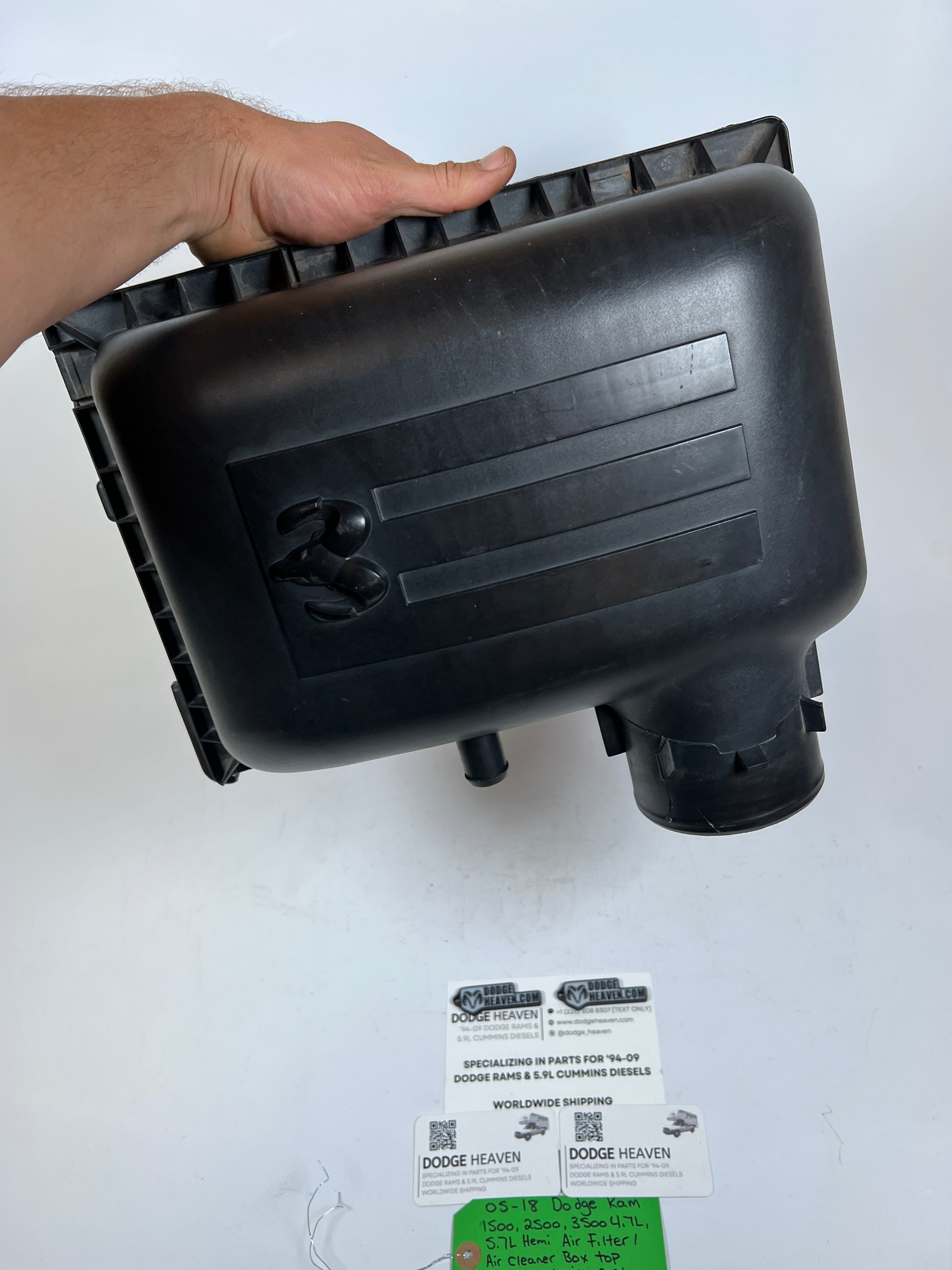 2005-2018 Dodge Ram 4.7L 5.7L Air Filter Air box Top Cover Lid W Port