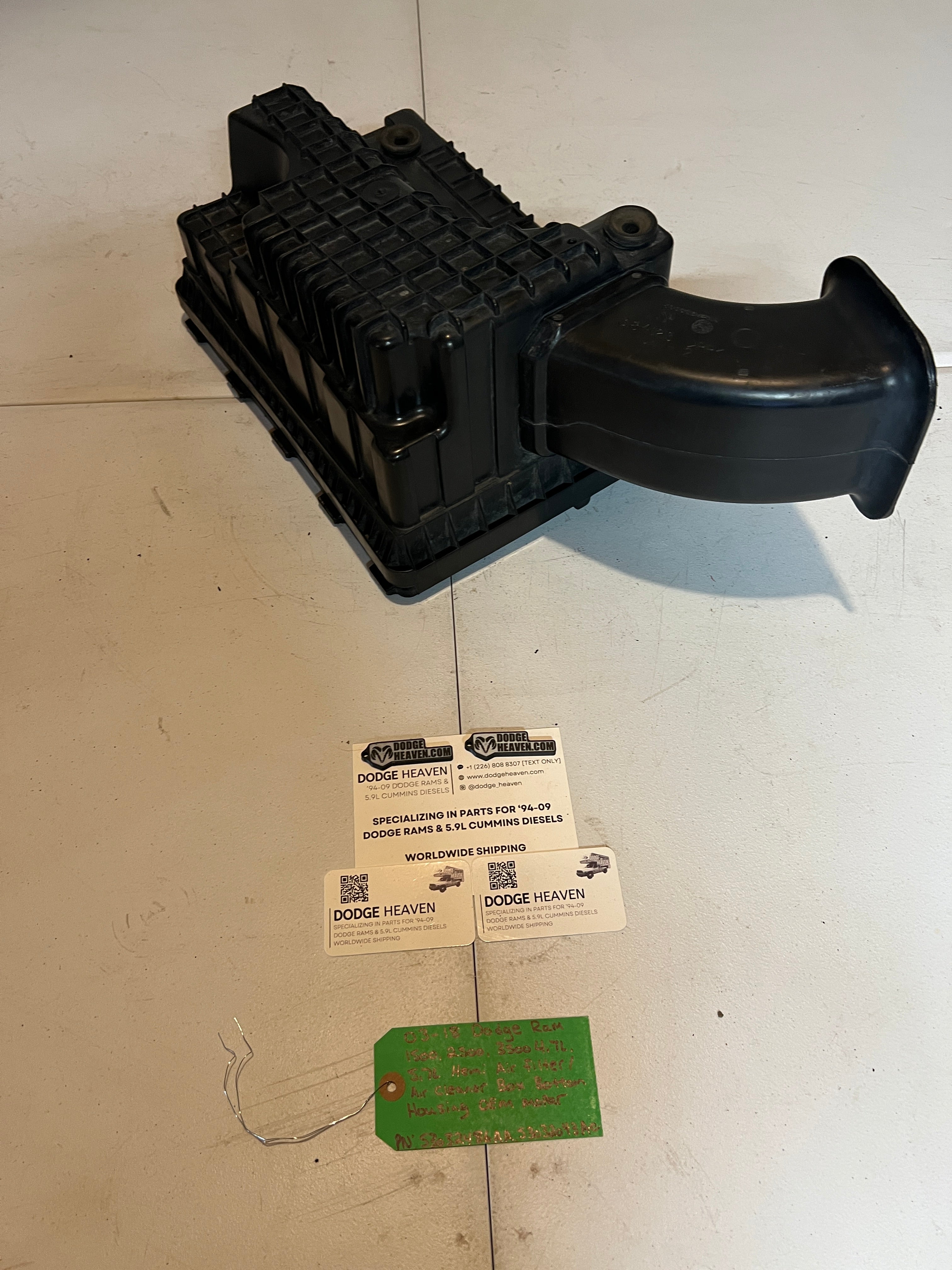 2003-2018 Dodge Ram 1500-3500 4.7L 5.7L Hemi Air filter Box Bottom Housing