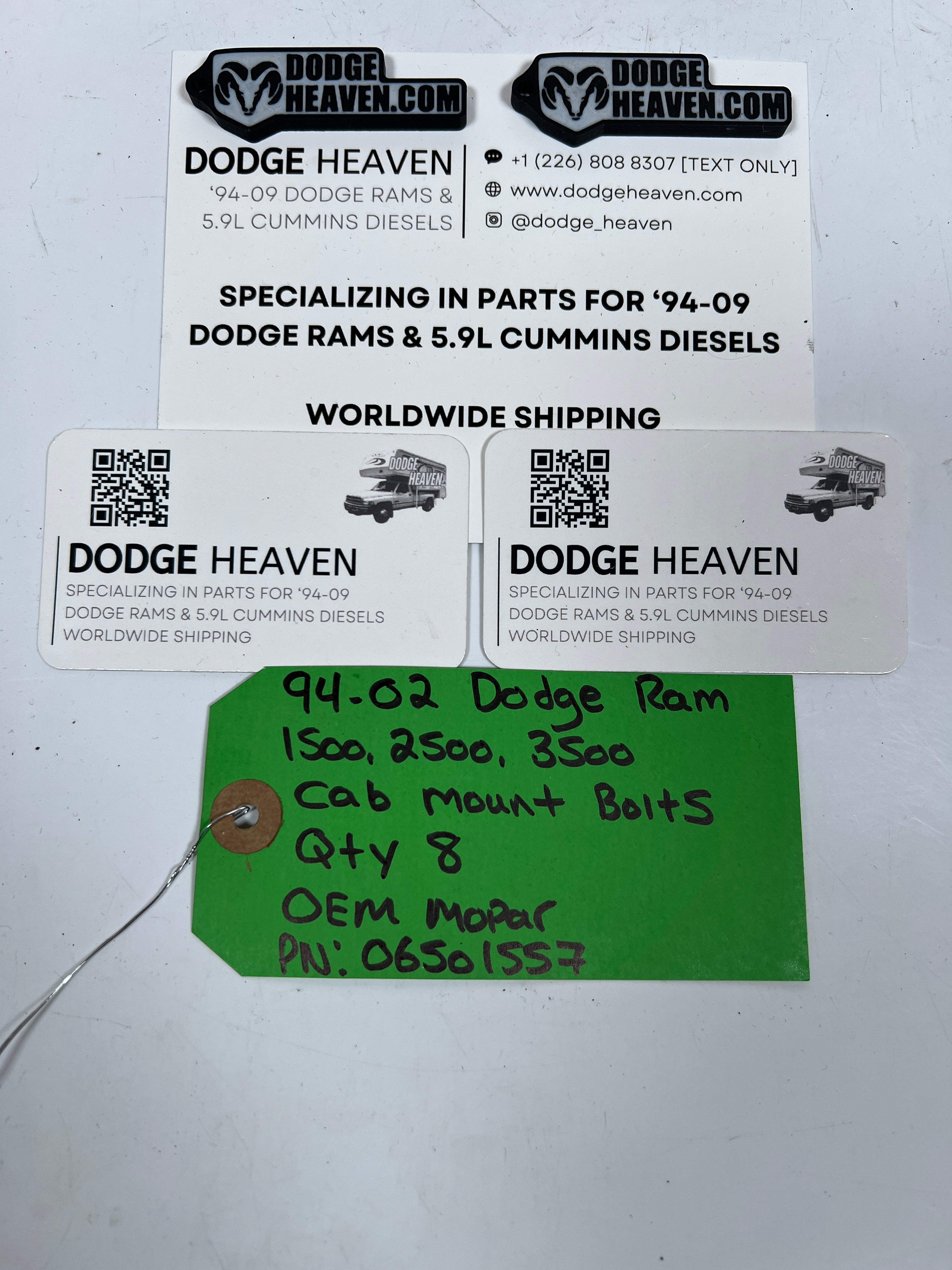 1994-2002 Dodge Ram 1500 2500 3500 Cab Mount Body Mount Bolts QTY 8