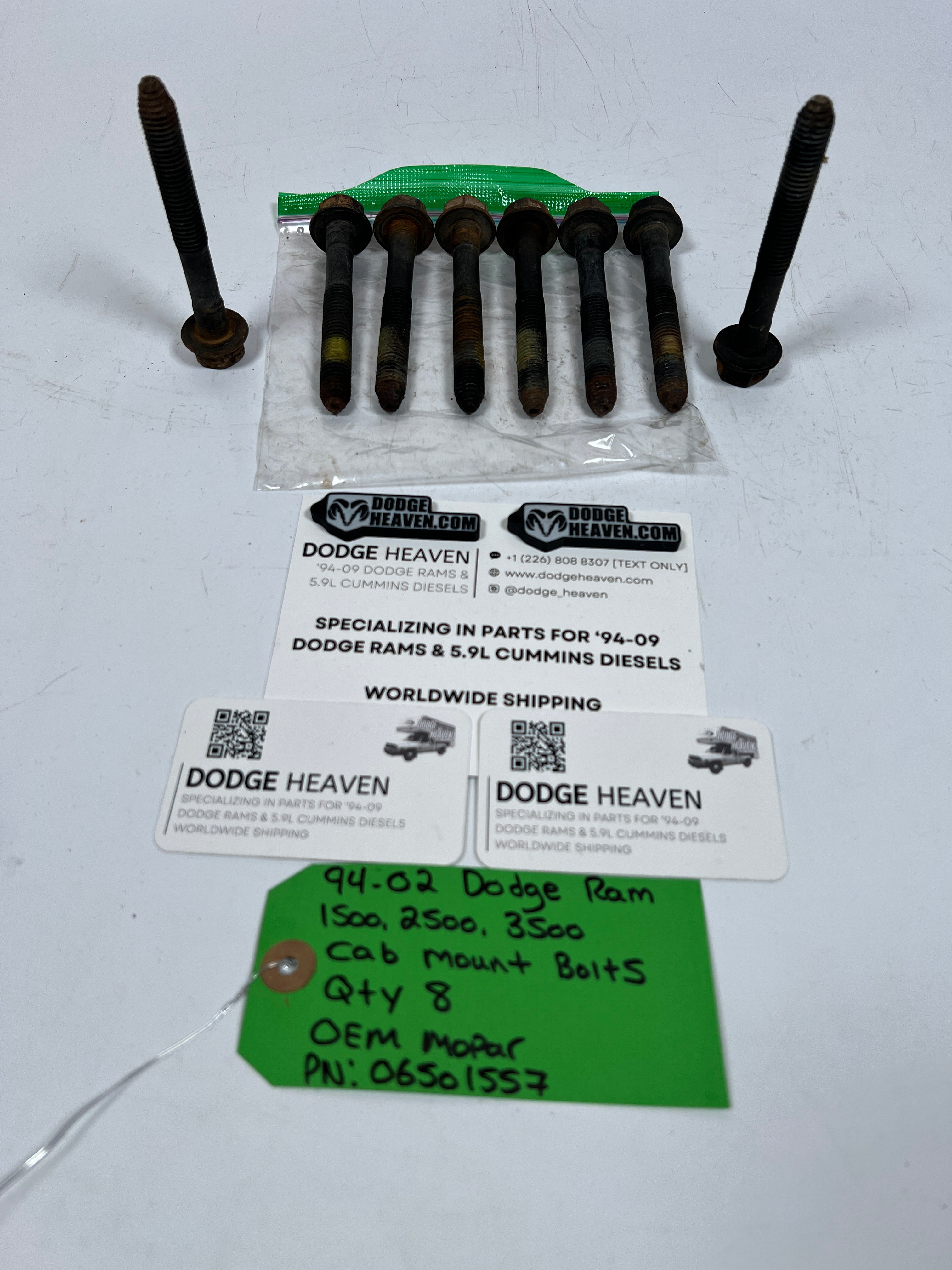 1994-2002 Dodge Ram 1500 2500 3500 Cab Mount Body Mount Bolts QTY 8