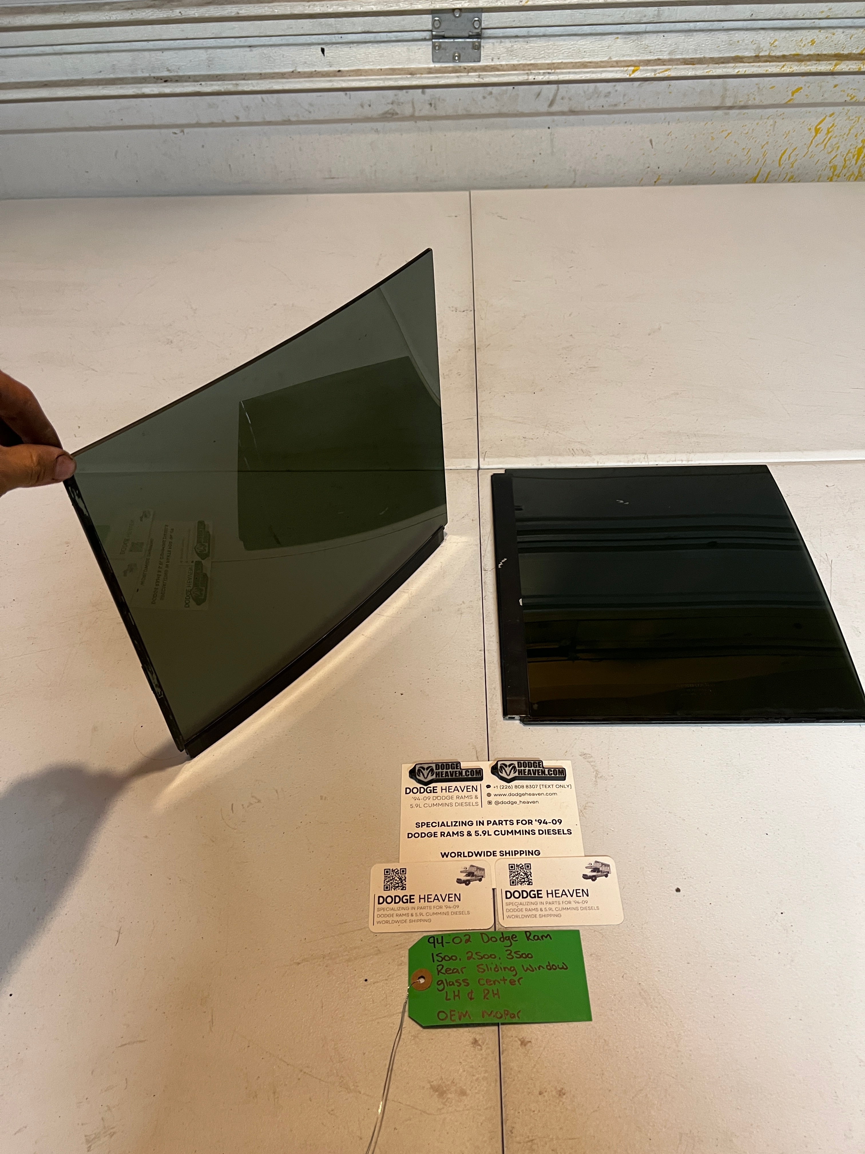 1994-2002 Dodge Ram 1500-3500 Rear Slider Sliding Window Glass Center LH & RH