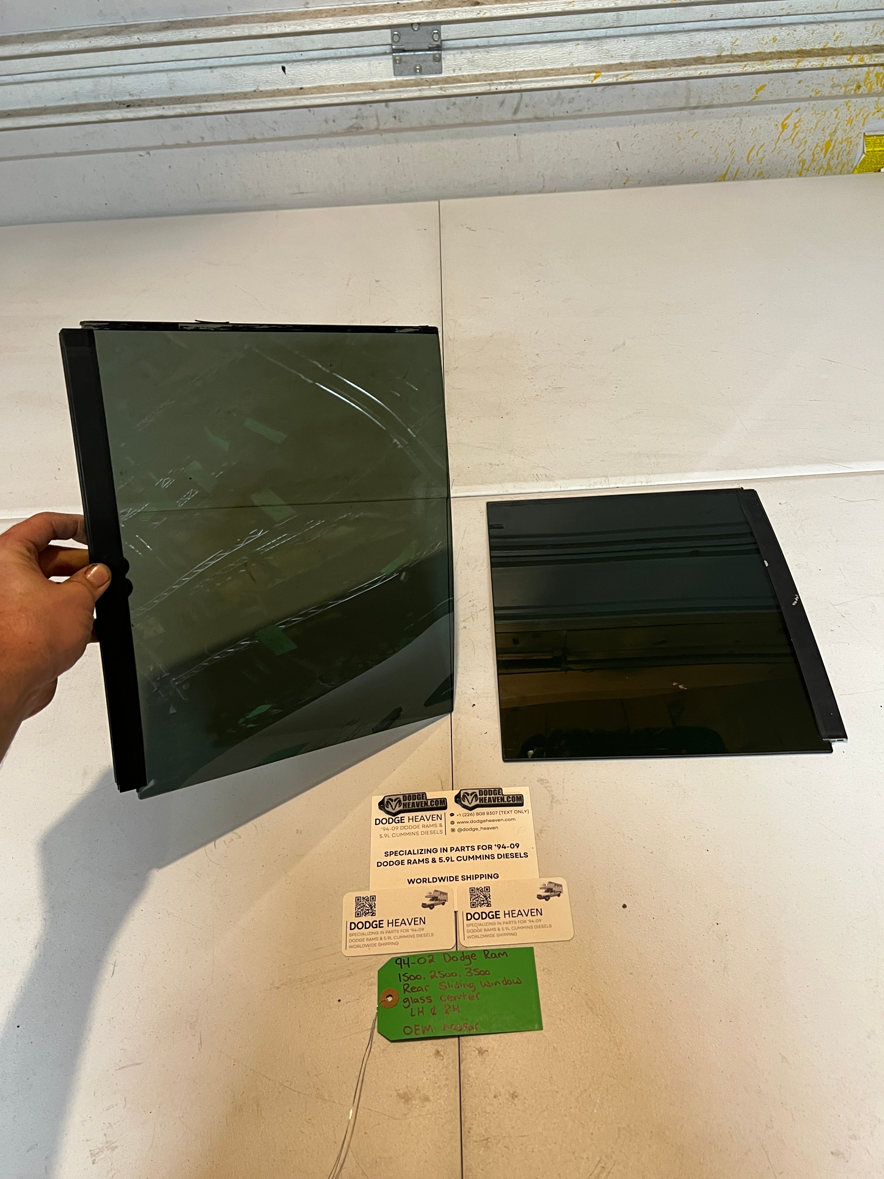 1994-2002 Dodge Ram 1500-3500 Rear Slider Sliding Window Glass Center LH & RH