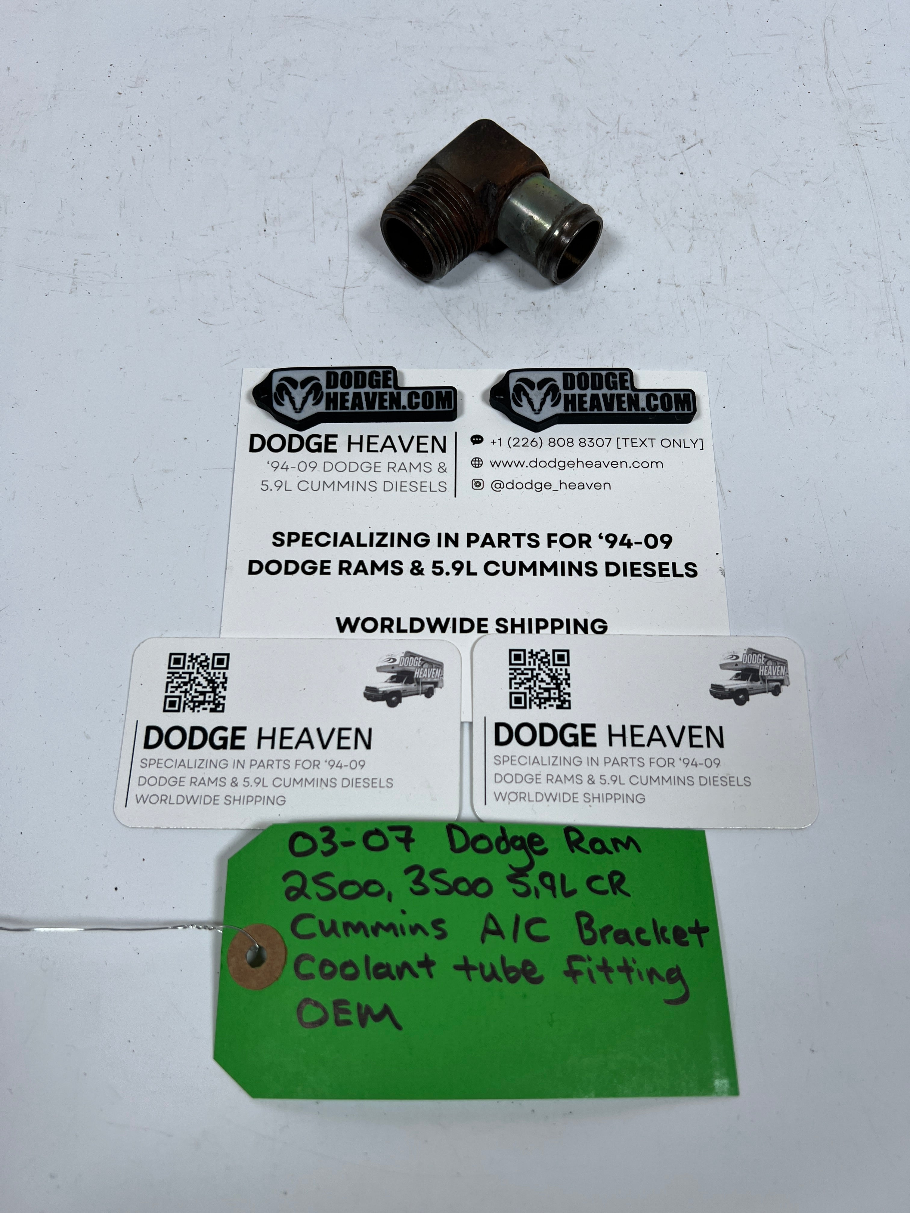 2003-2007 Dodge Ram 2500 3500 5.9L Cummins A/C Bracket Coolant Tube Fitting