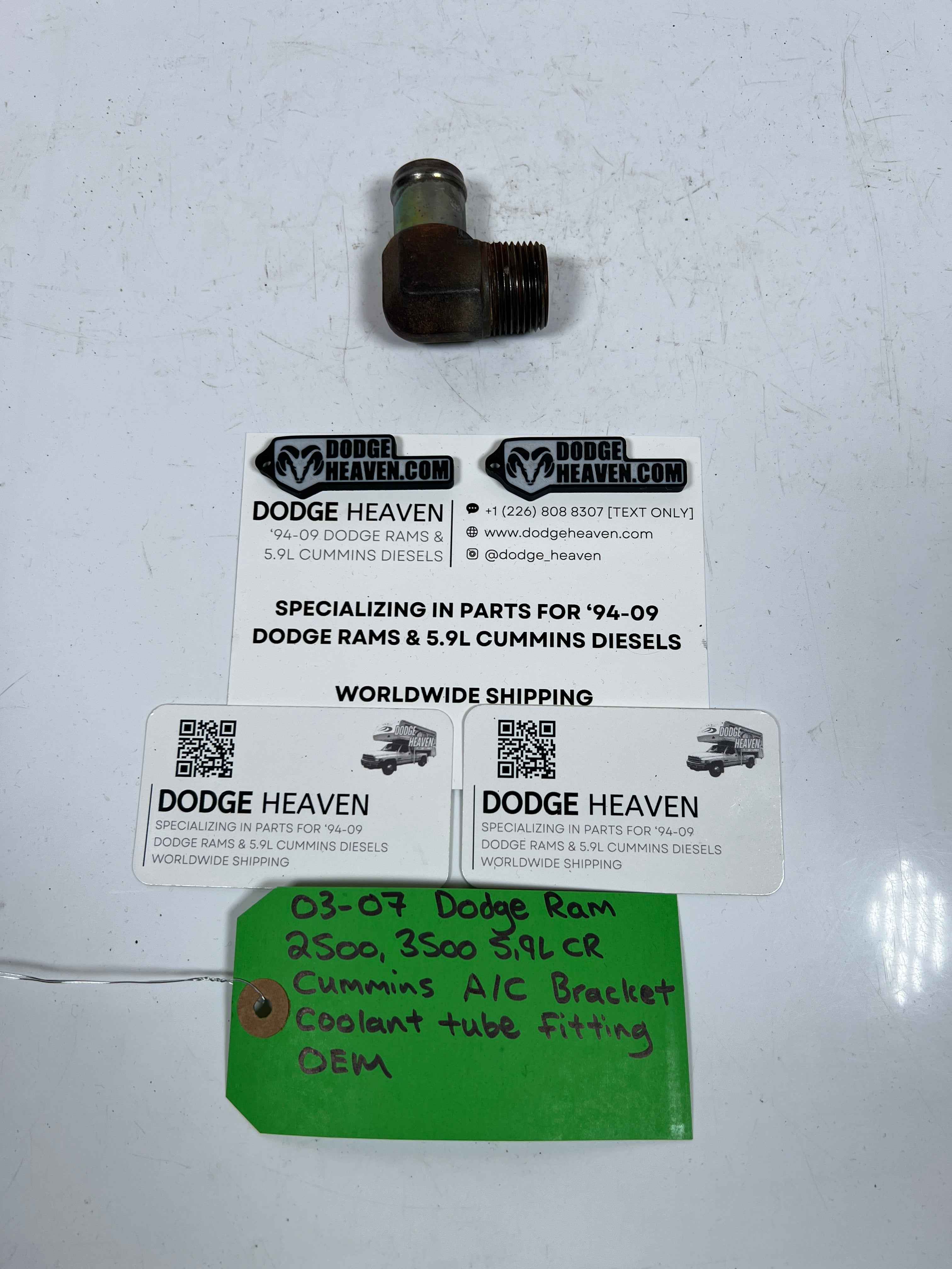 2003-2007 Dodge Ram 2500 3500 5.9L Cummins A/C Bracket Coolant Tube Fitting