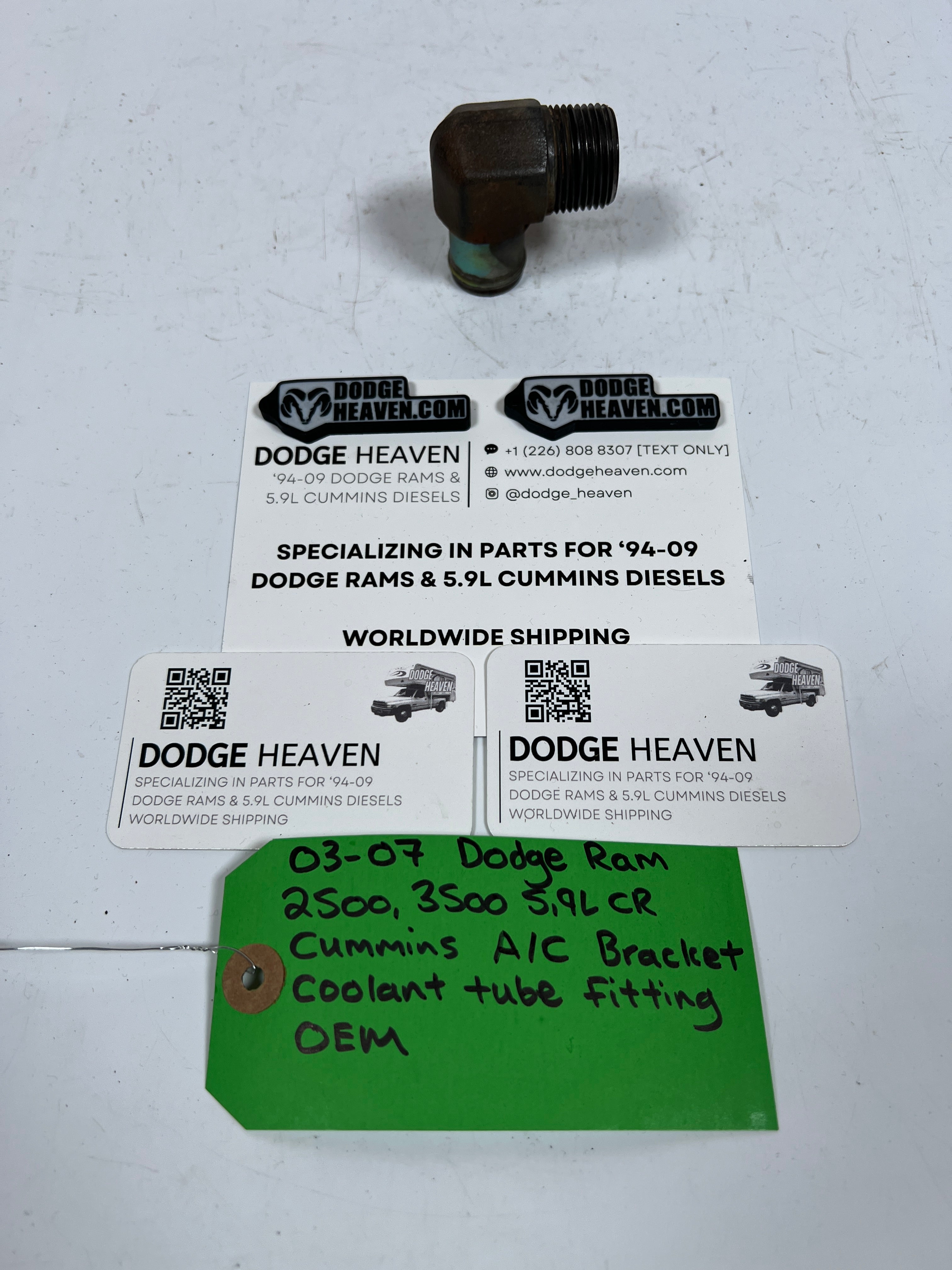 2003-2007 Dodge Ram 2500 3500 5.9L Cummins A/C Bracket Coolant Tube Fitting