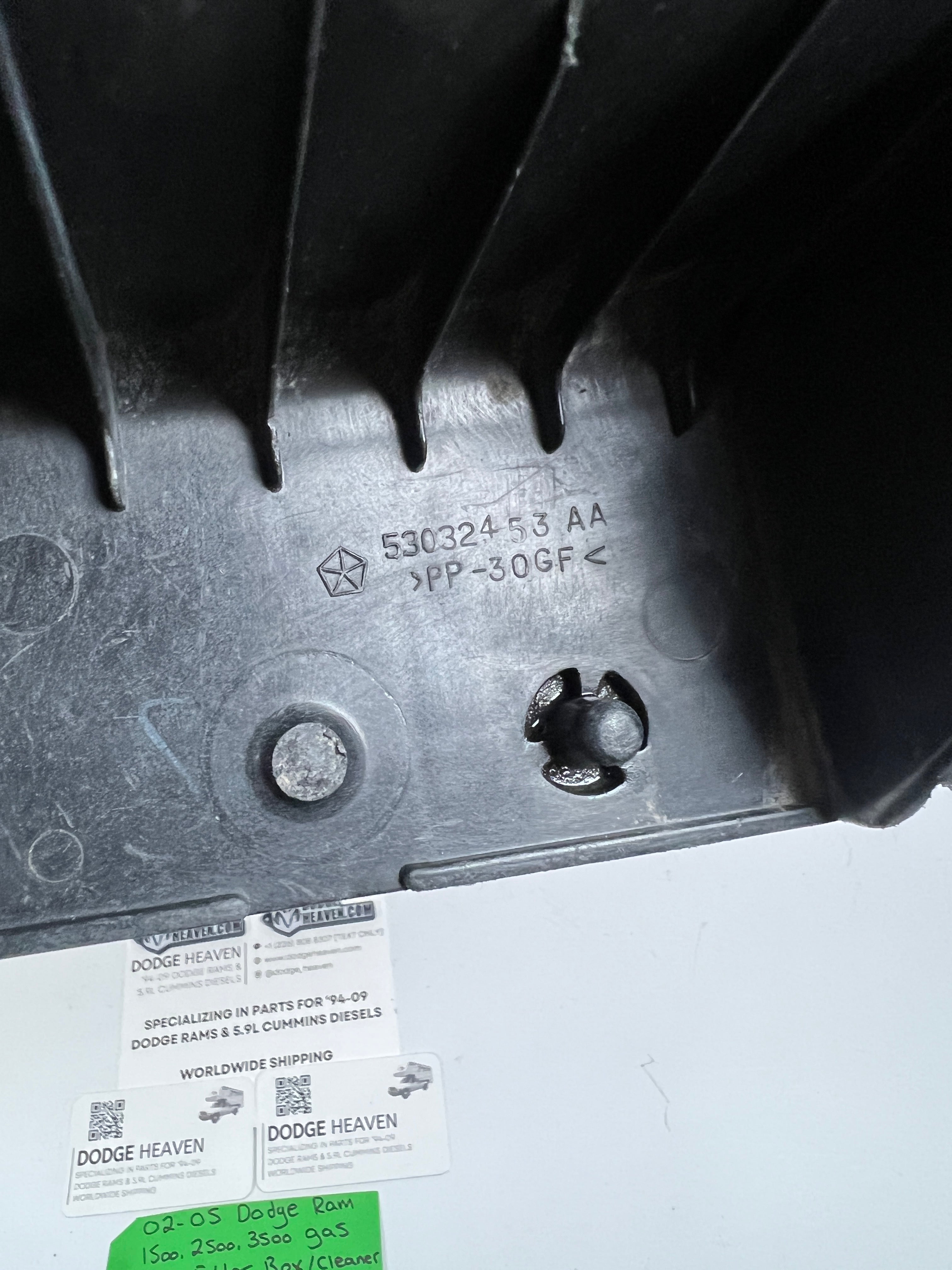 2002-2005 Dodge ram Air Filter Box Fender Mount Support Bracket