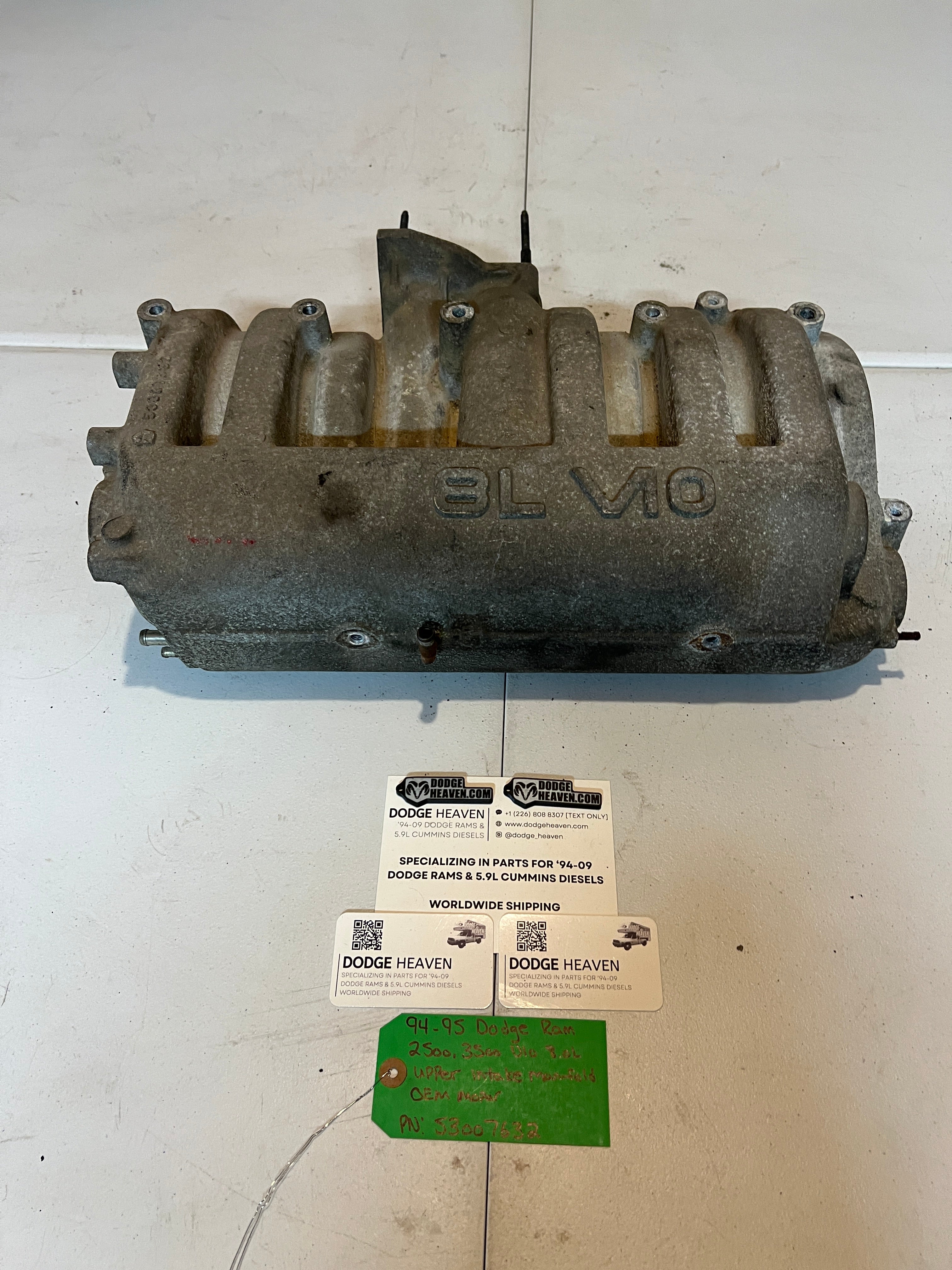 1994-1995 Dodge Ram 2500 3500 V10 8.0L Upper Intake Manifold