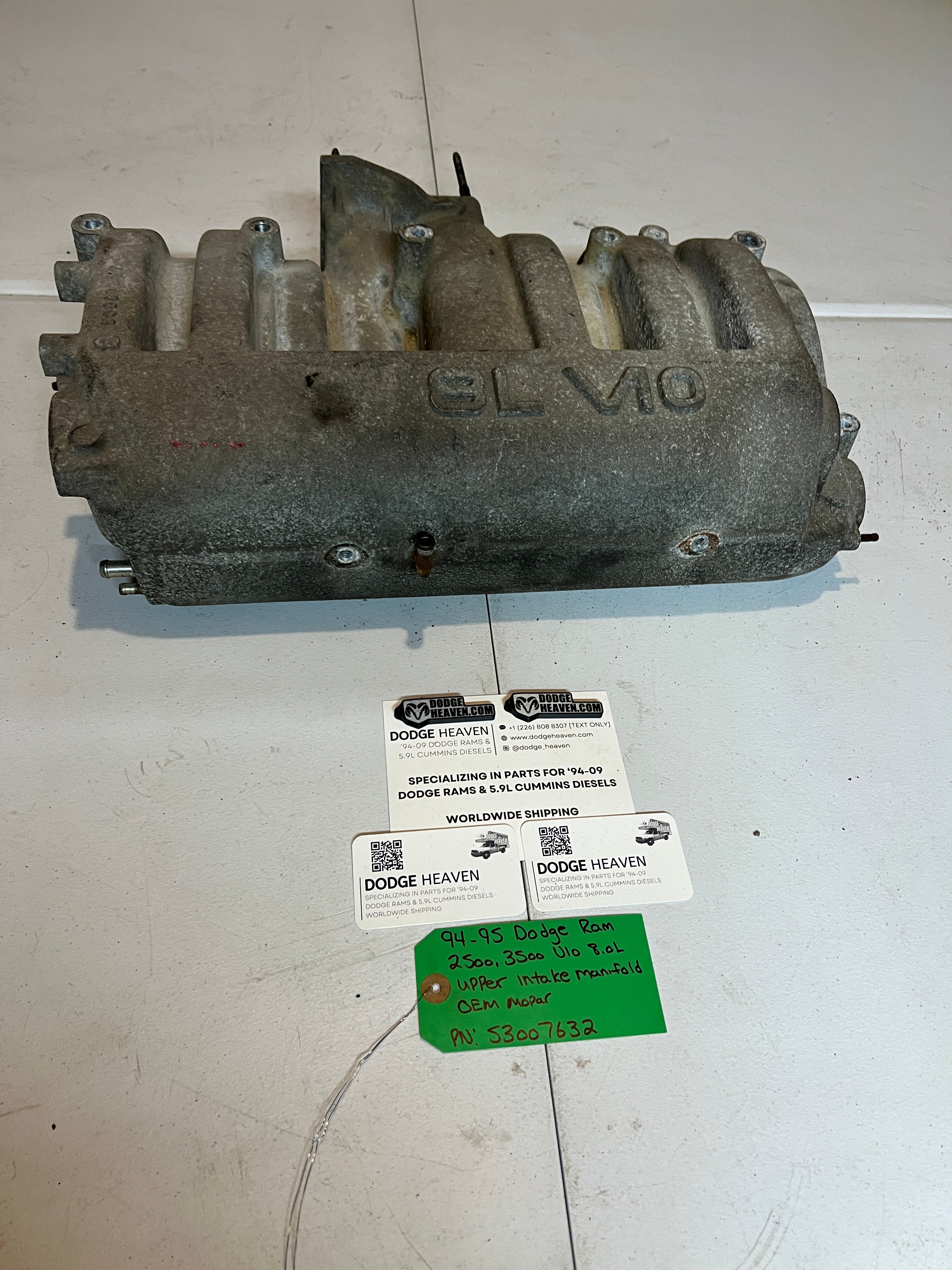 1994-1995 Dodge Ram 2500 3500 V10 8.0L Upper Intake Manifold