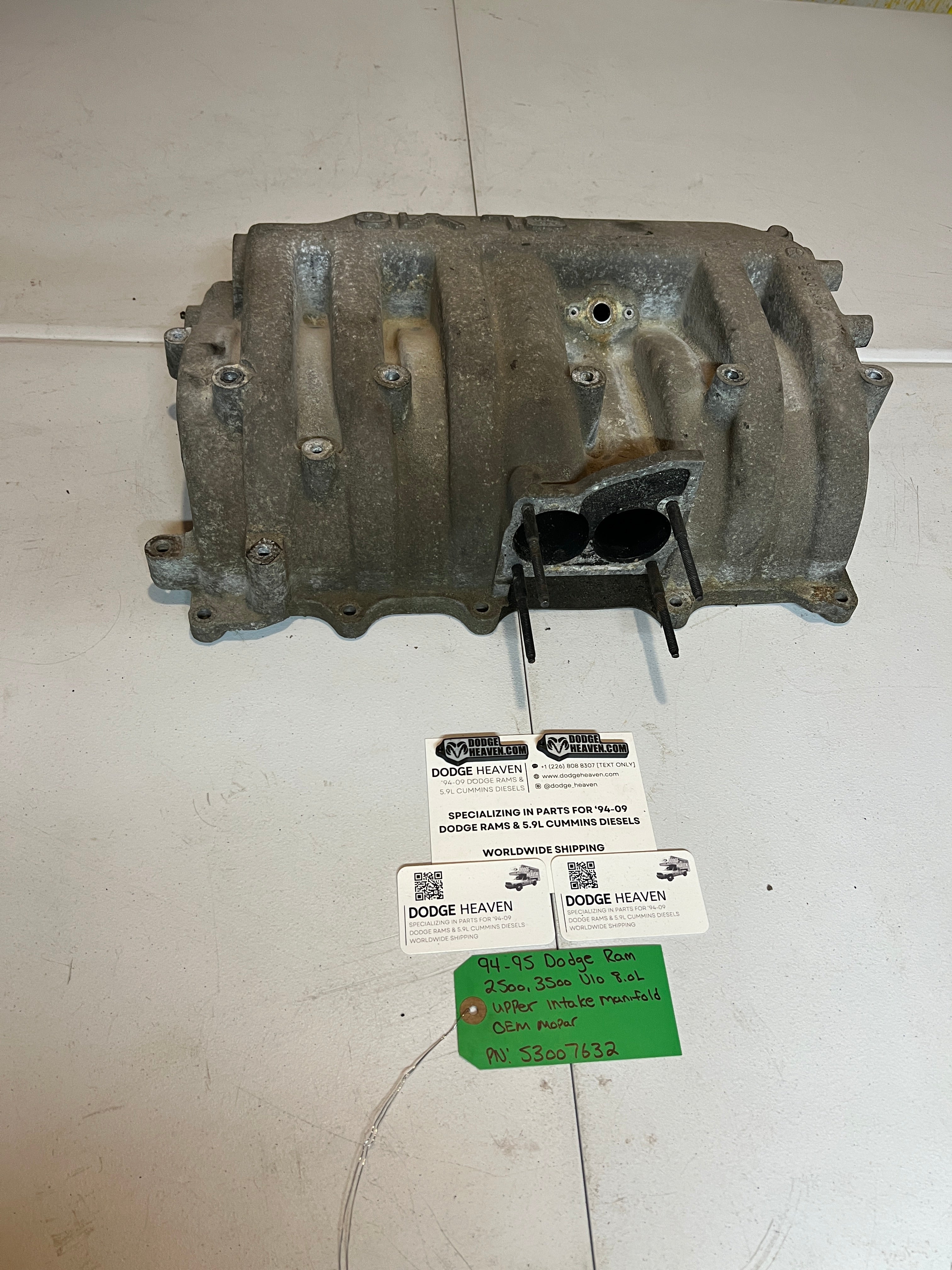 1994-1995 Dodge Ram 2500 3500 V10 8.0L Upper Intake Manifold