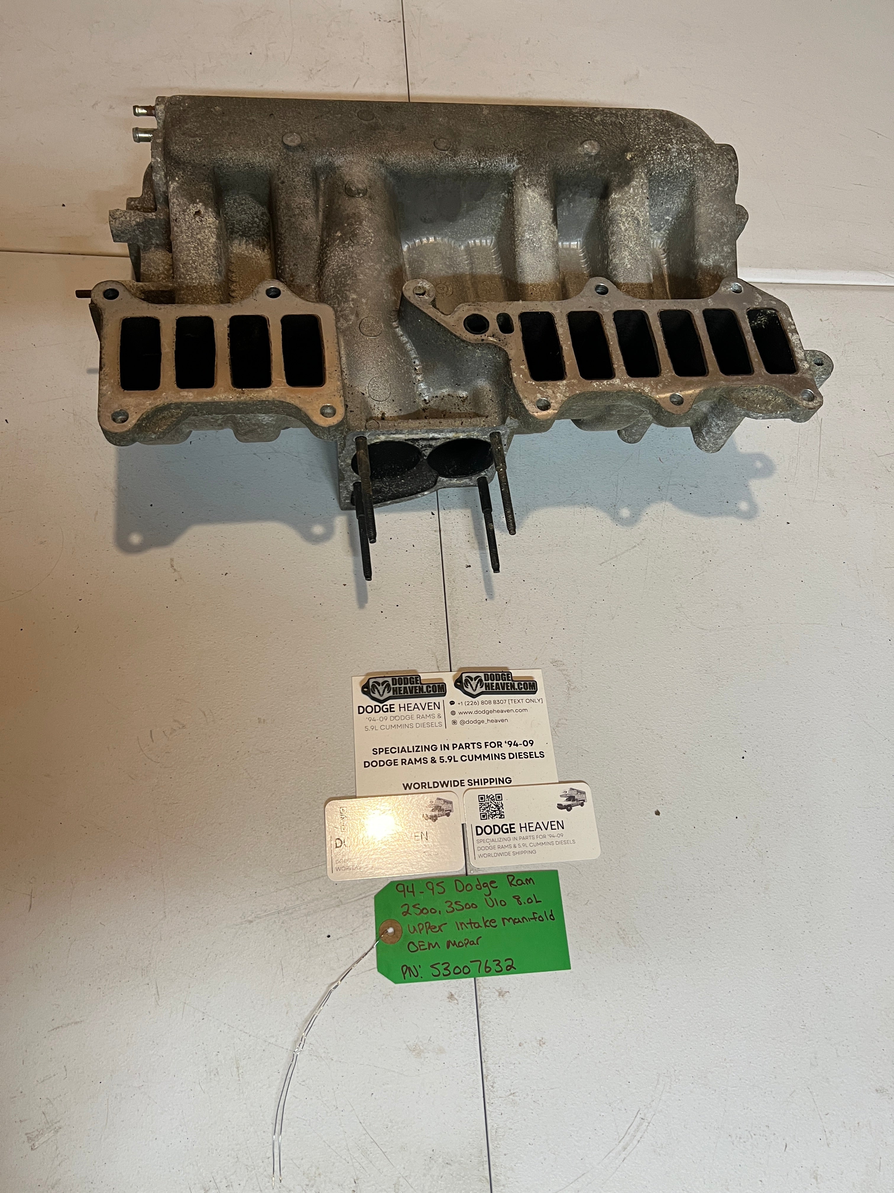 1994-1995 Dodge Ram 2500 3500 V10 8.0L Upper Intake Manifold