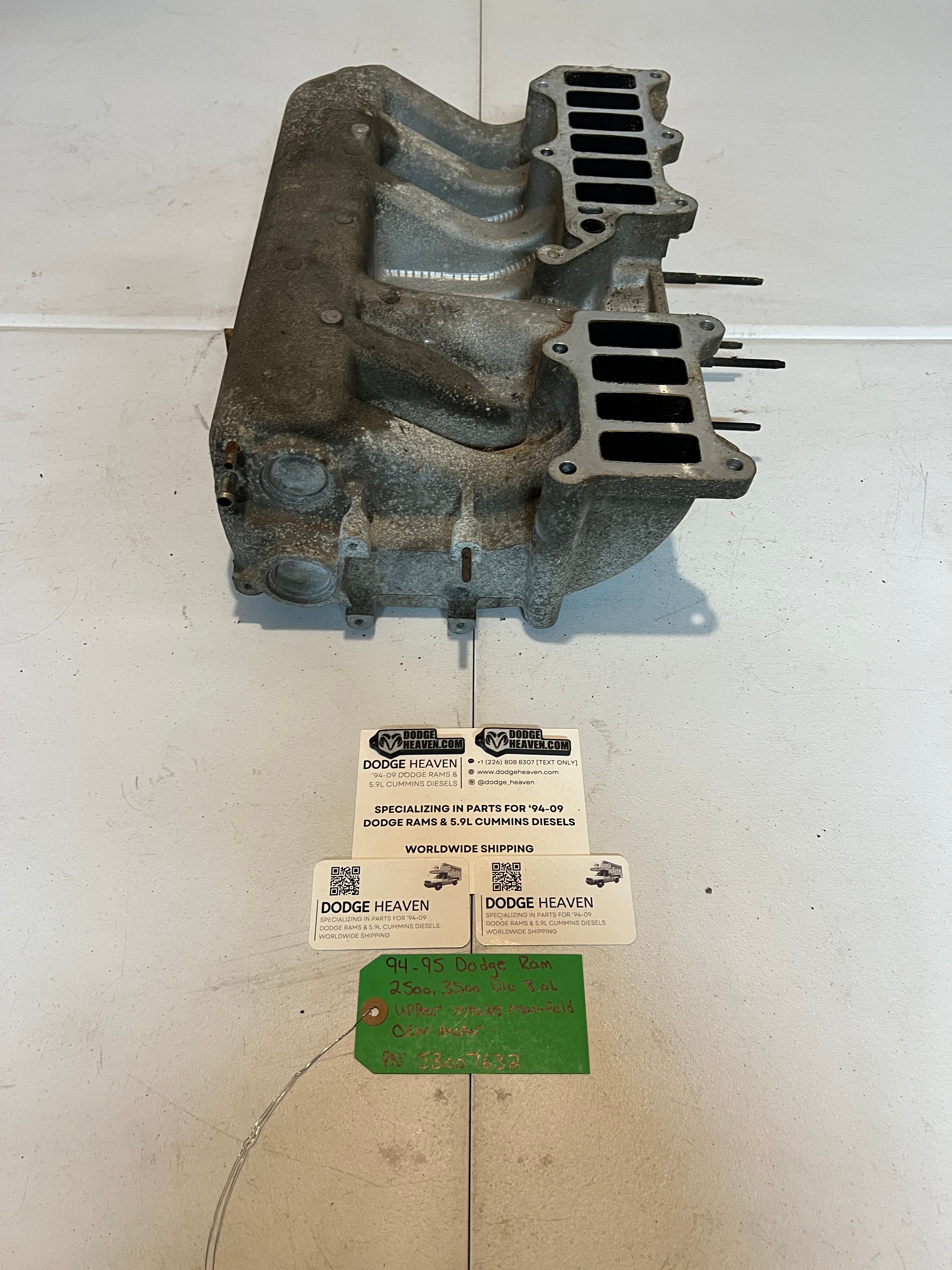 1994-1995 Dodge Ram 2500 3500 V10 8.0L Upper Intake Manifold