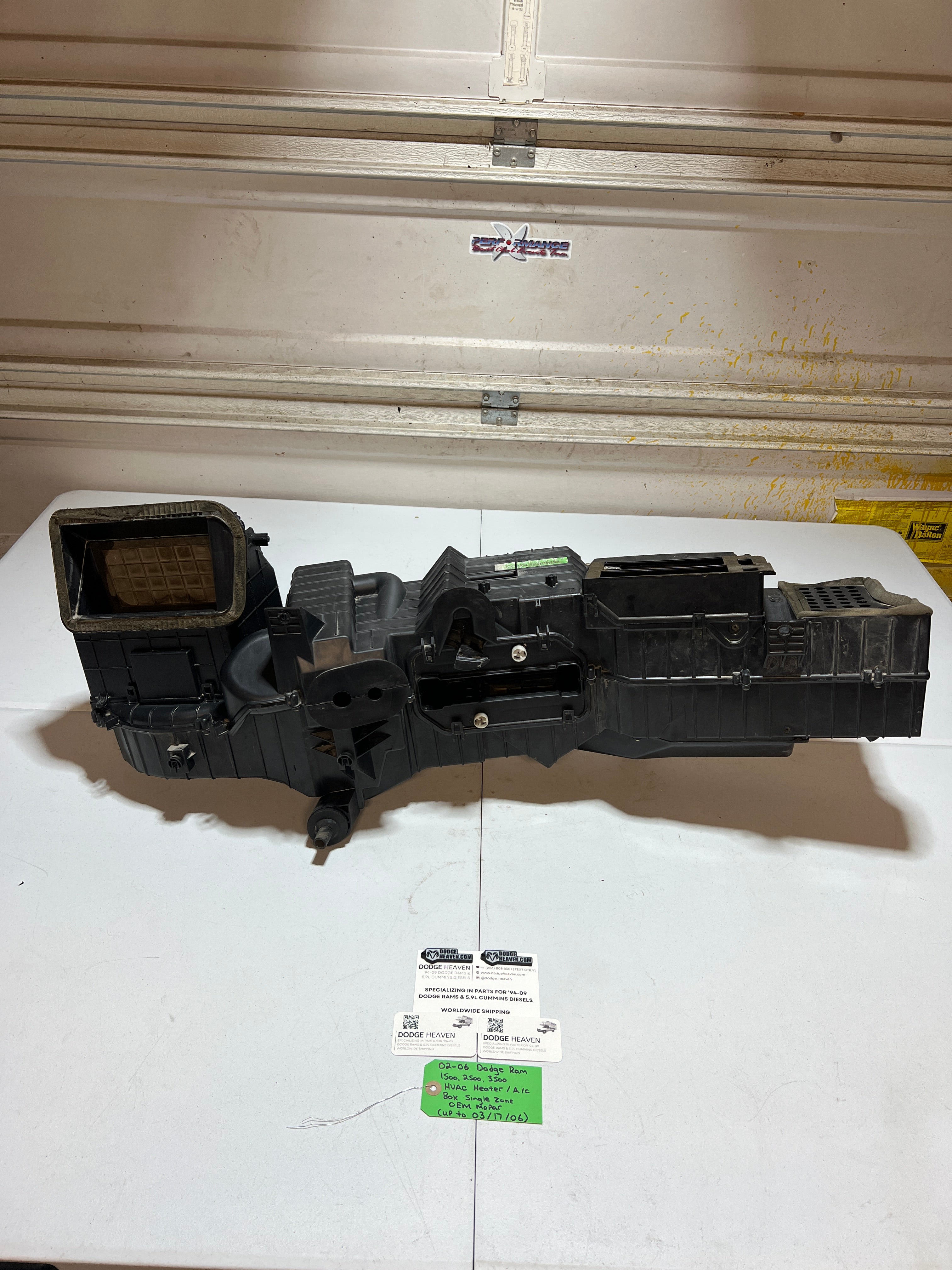 2002-2006 Dodge Ram 1500-3500 HVAC Heater A/C Box Single Zone