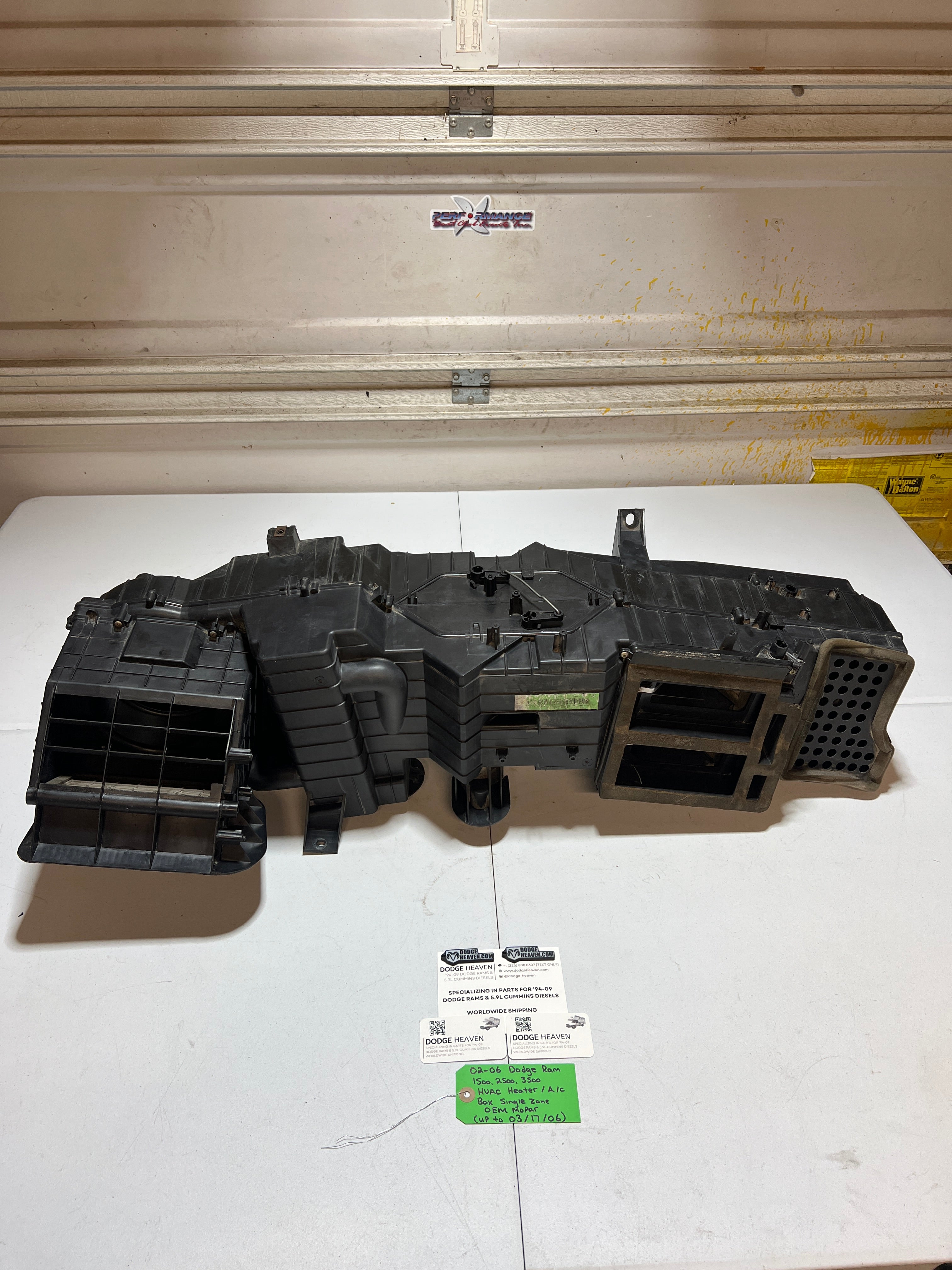 2002-2006 Dodge Ram 1500-3500 HVAC Heater A/C Box Single Zone