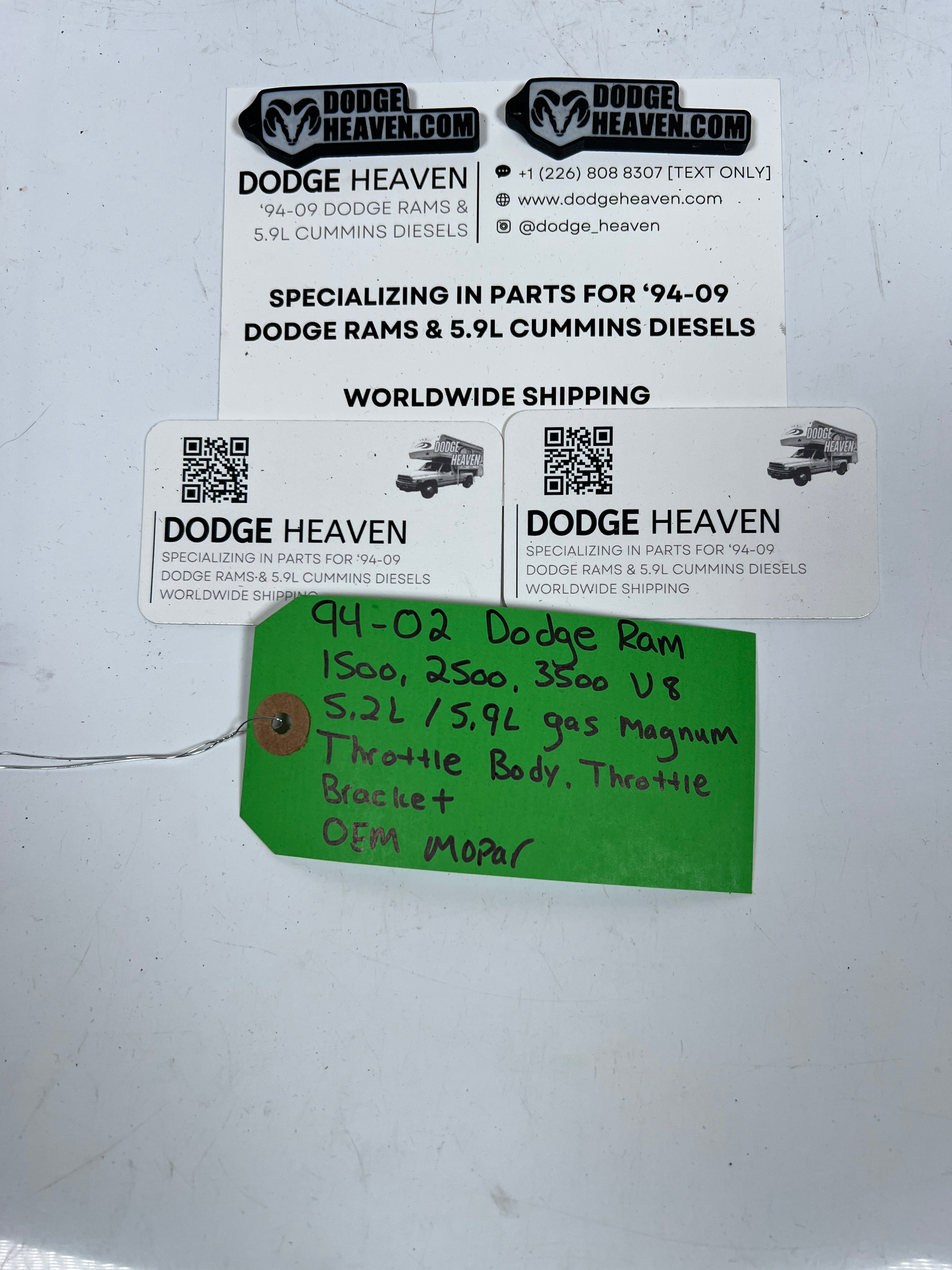 1994-2002 Dodge Ram 1500-3500 5,2L 5.9L Magnum Gas Throttle Body Bracket