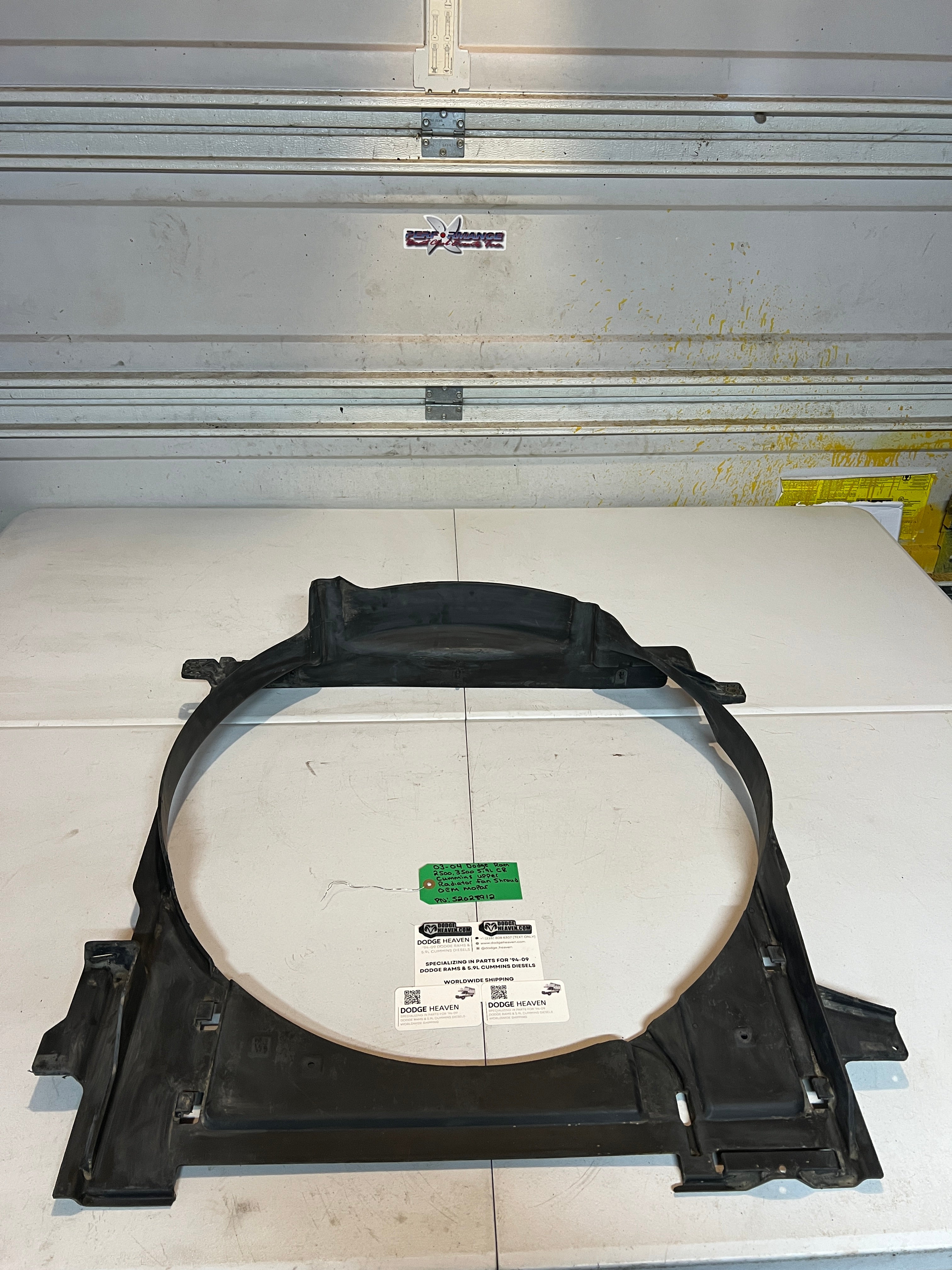2003-2004 Dodge Ram 5.9L Cummins Upper Radiator Fan Shroud