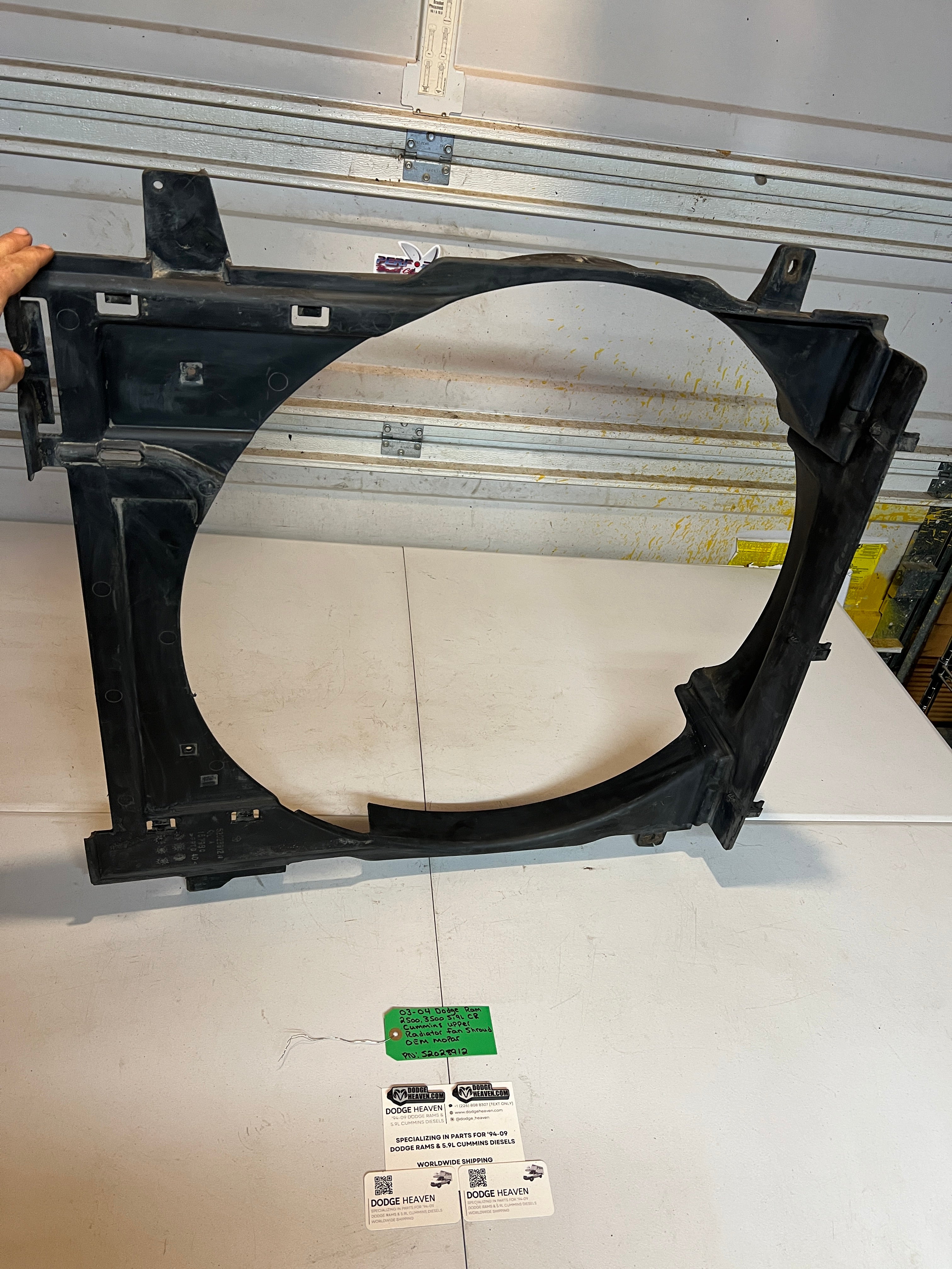 2003-2004 Dodge Ram 5.9L Cummins Upper Radiator Fan Shroud