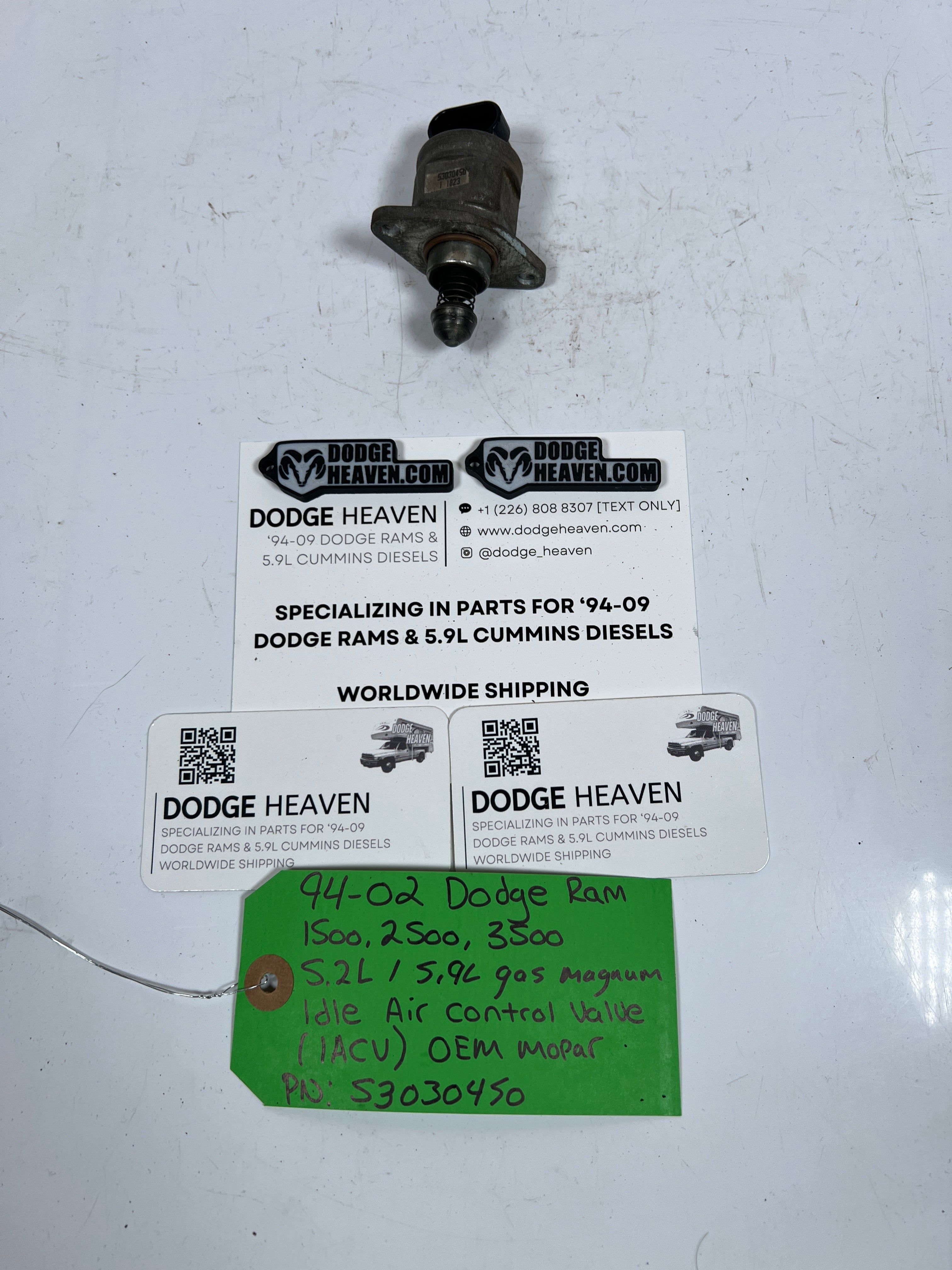 1994-2002 Dodge Ram 5.2L 5.9L Gas Magnum Idle Air Control Valve