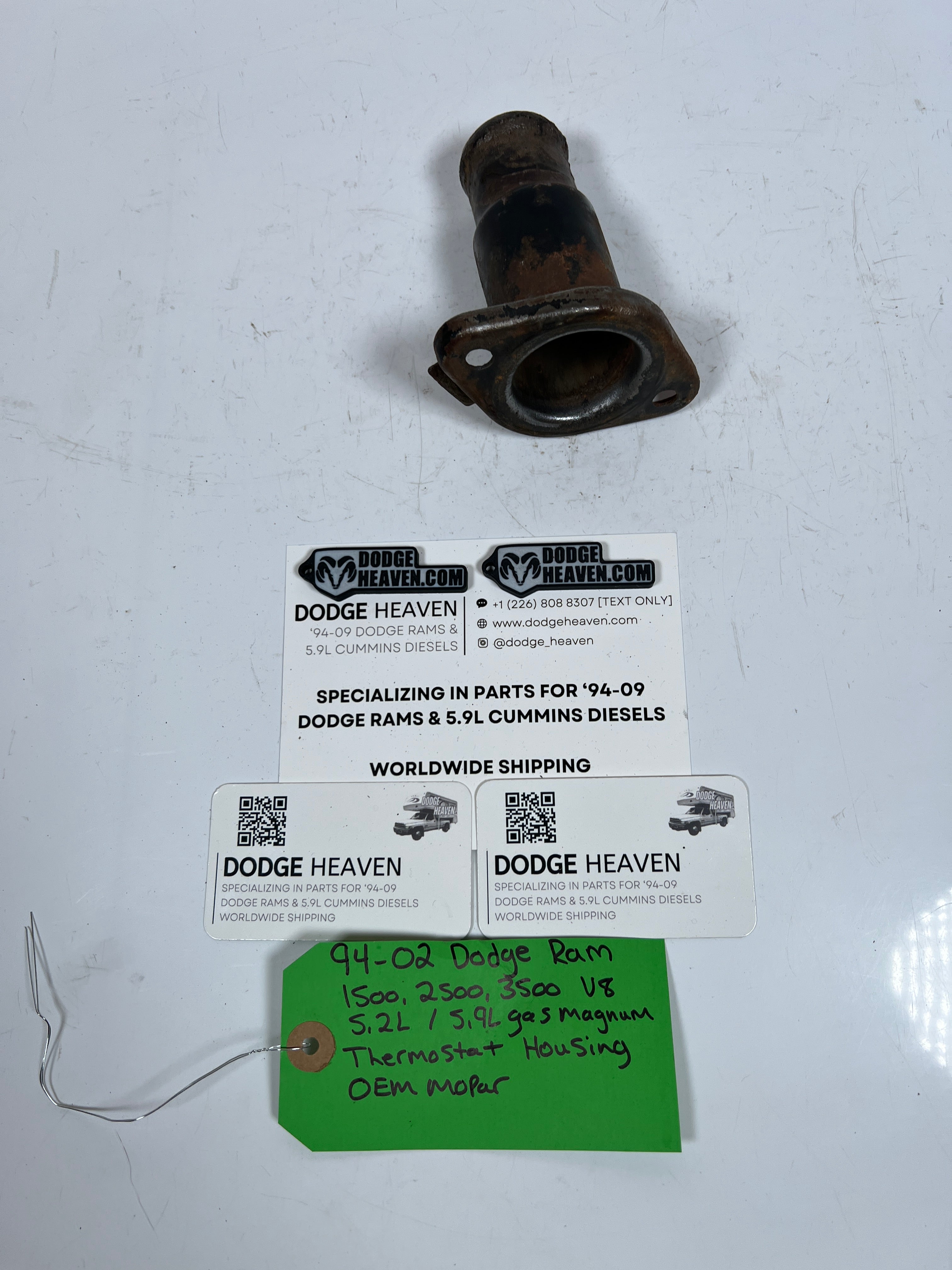 1994-2002 Dodge Ram 1500-3500 5.2L 5.9L Gas Magnum Thermostat Housing