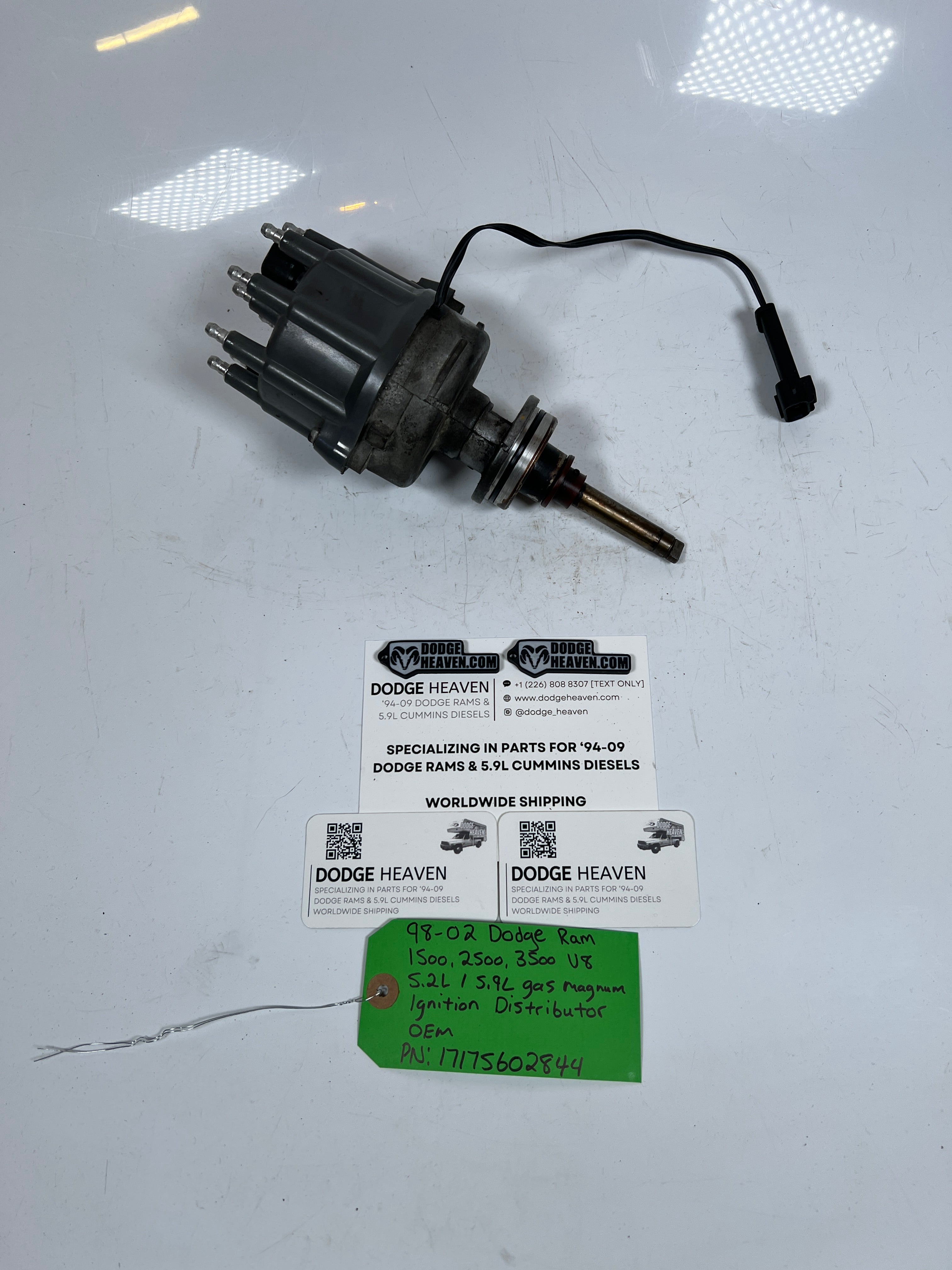 1998-2002 Dodge Ram 1500-3500 5,.2L 5.9L Gas Magnum Ignition Distributor