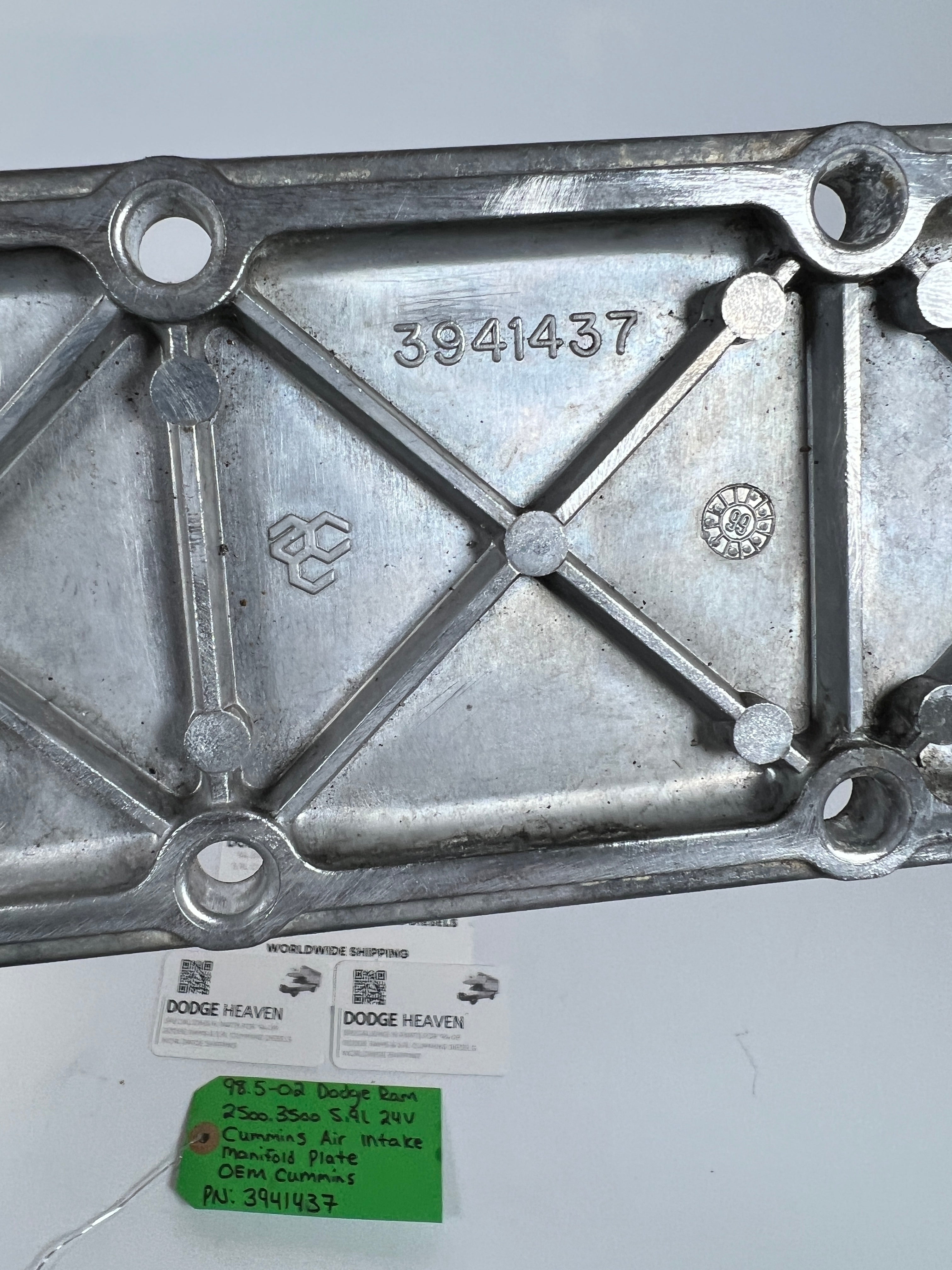 1998.5-2002 Dodge Ram 24V 5.9l Cummins Intake Manifold Plate
