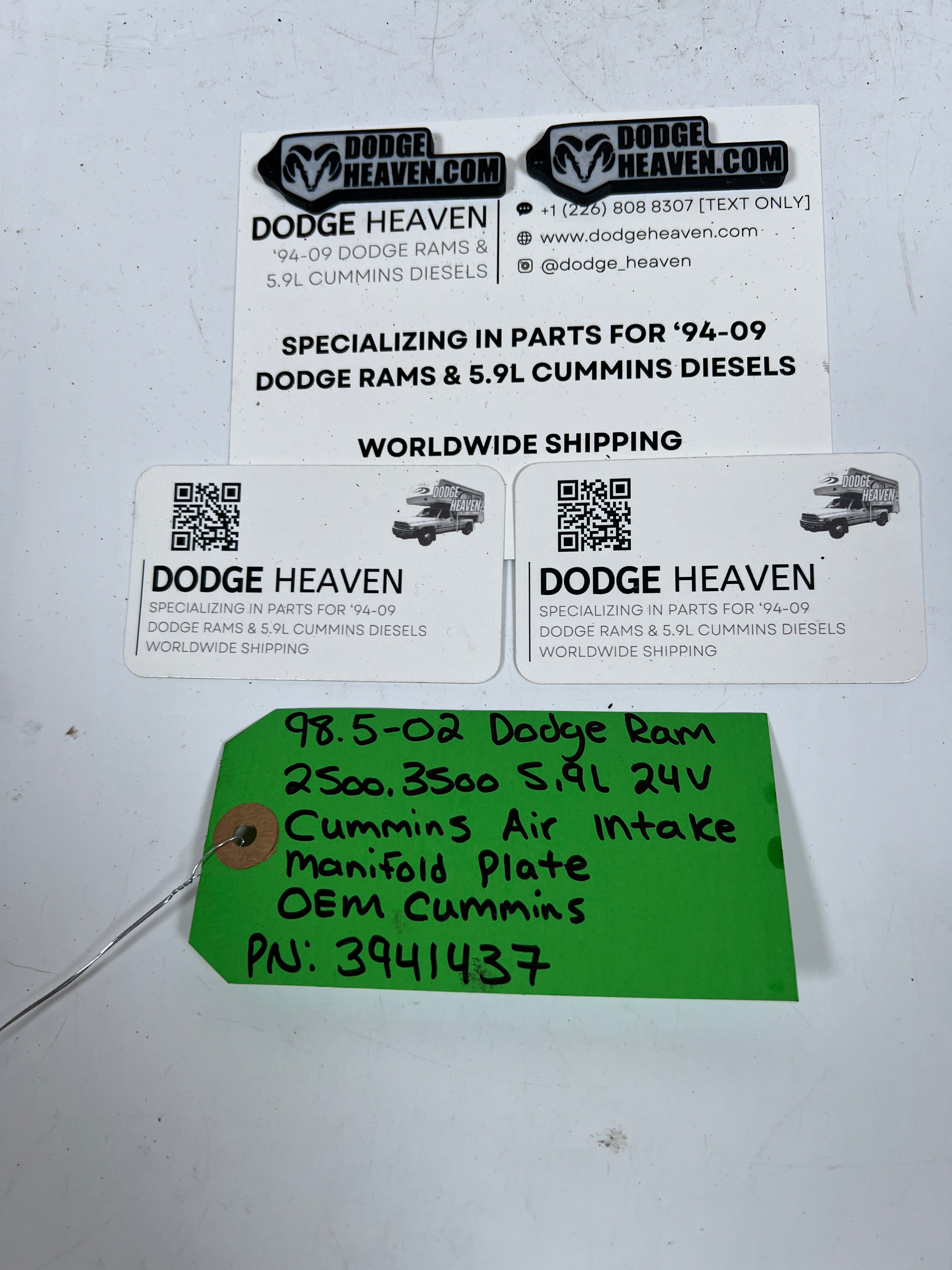 1998.5-2002 Dodge Ram 24V 5.9l Cummins Intake Manifold Plate