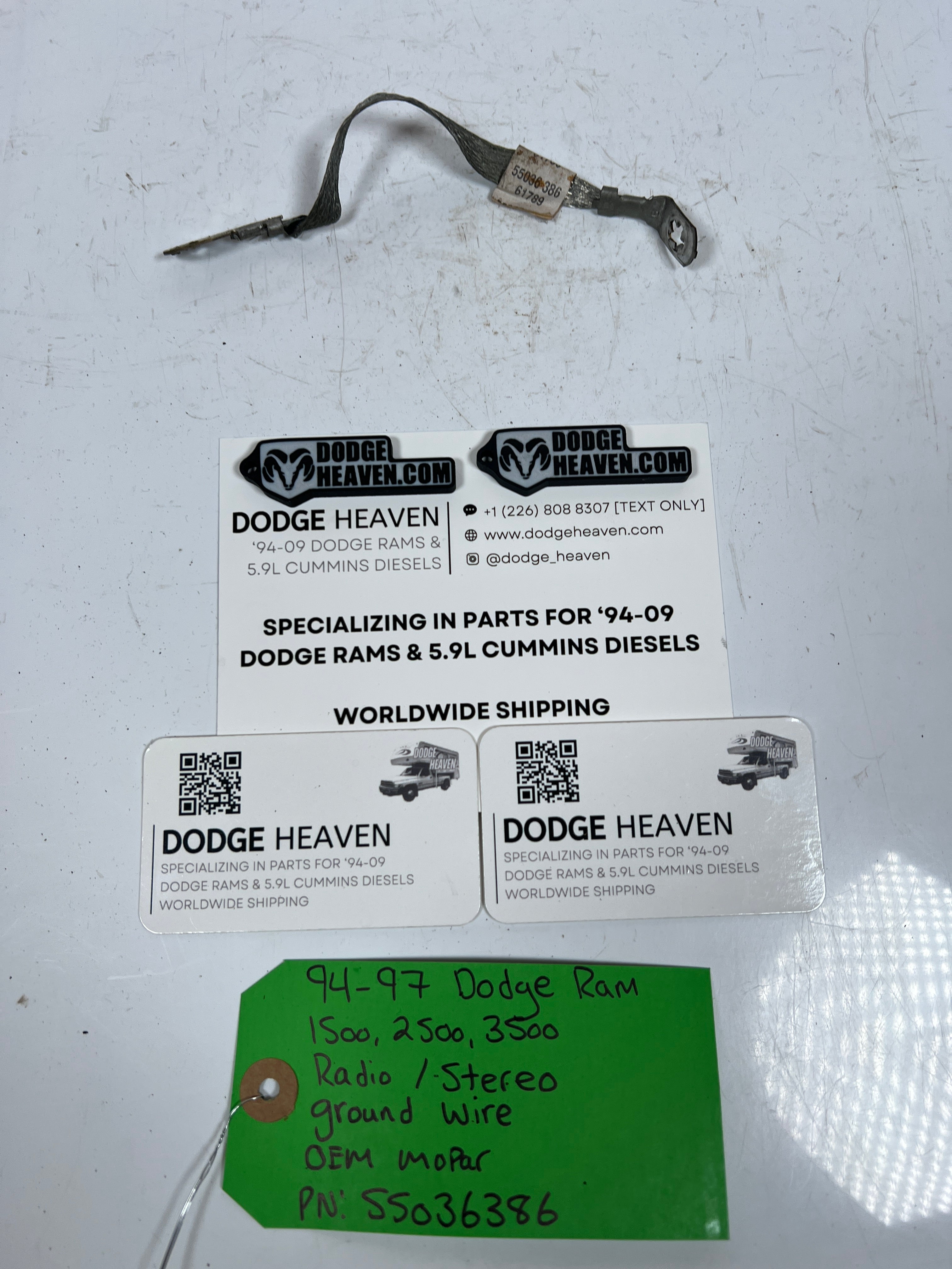 1994-1997 Dodge Ram 1500-3500 Radio / Stereo Ground Wire