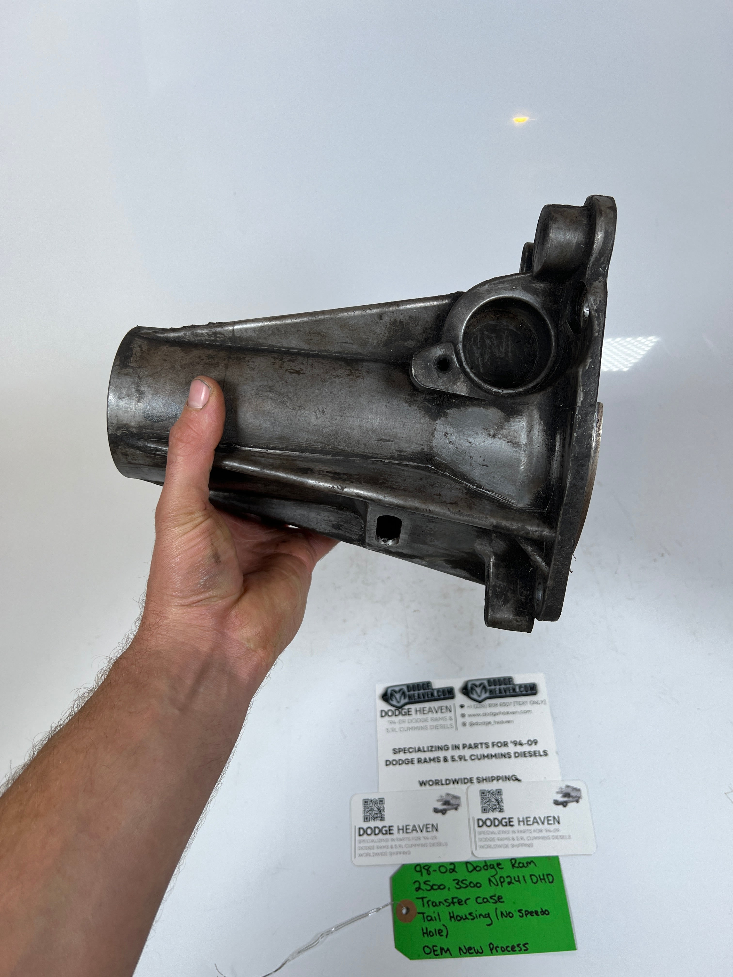 1998-2002 Dodge Ram NP241DHD Transfer Case Tail Housing NO Speedo Hole
