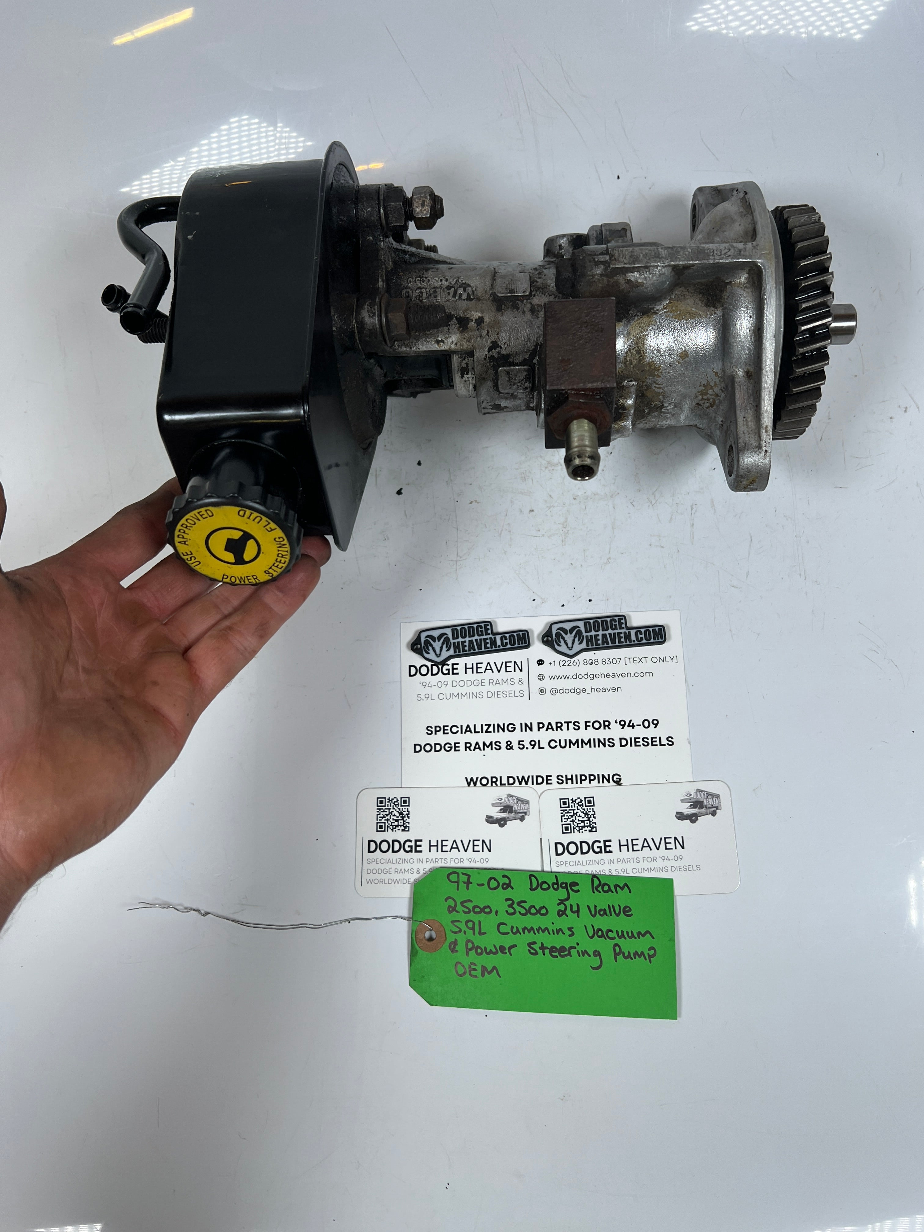 1997-2002 Dodge Ram 2500 3500 5.9L Cummins Vacuum & Power Steering Pump