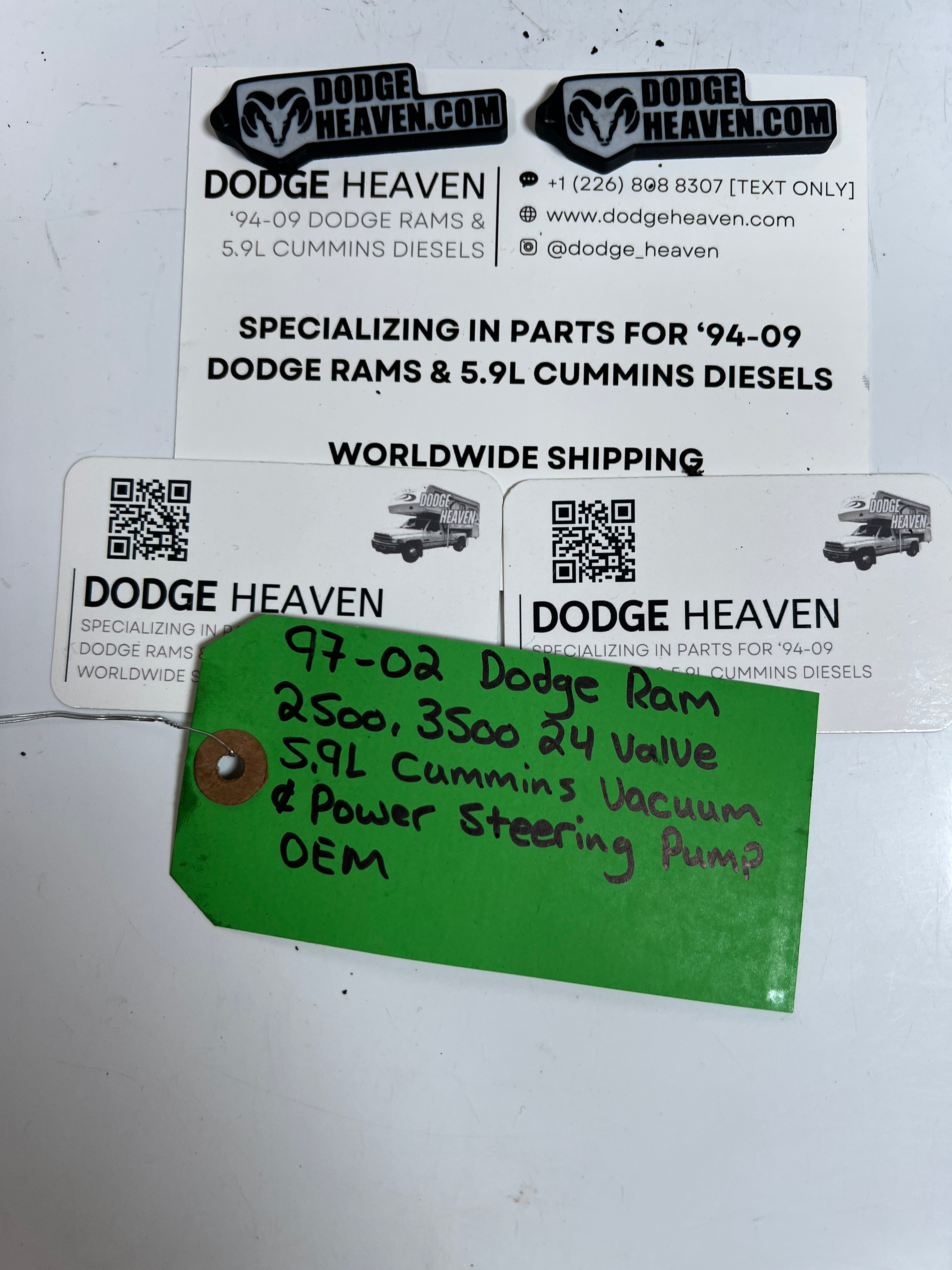 1997-2002 Dodge Ram 2500 3500 5.9L Cummins Vacuum & Power Steering Pump