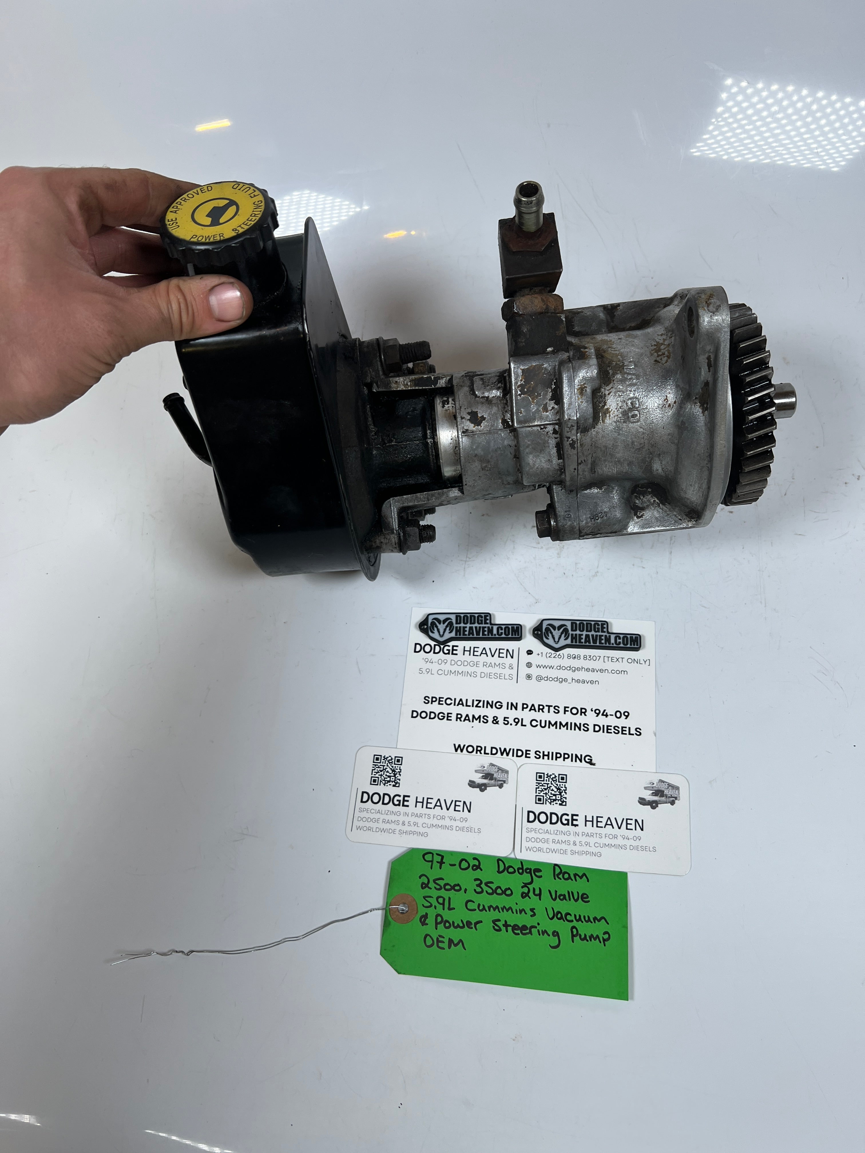 1997-2002 Dodge Ram 2500 3500 5.9L Cummins Vacuum & Power Steering Pump