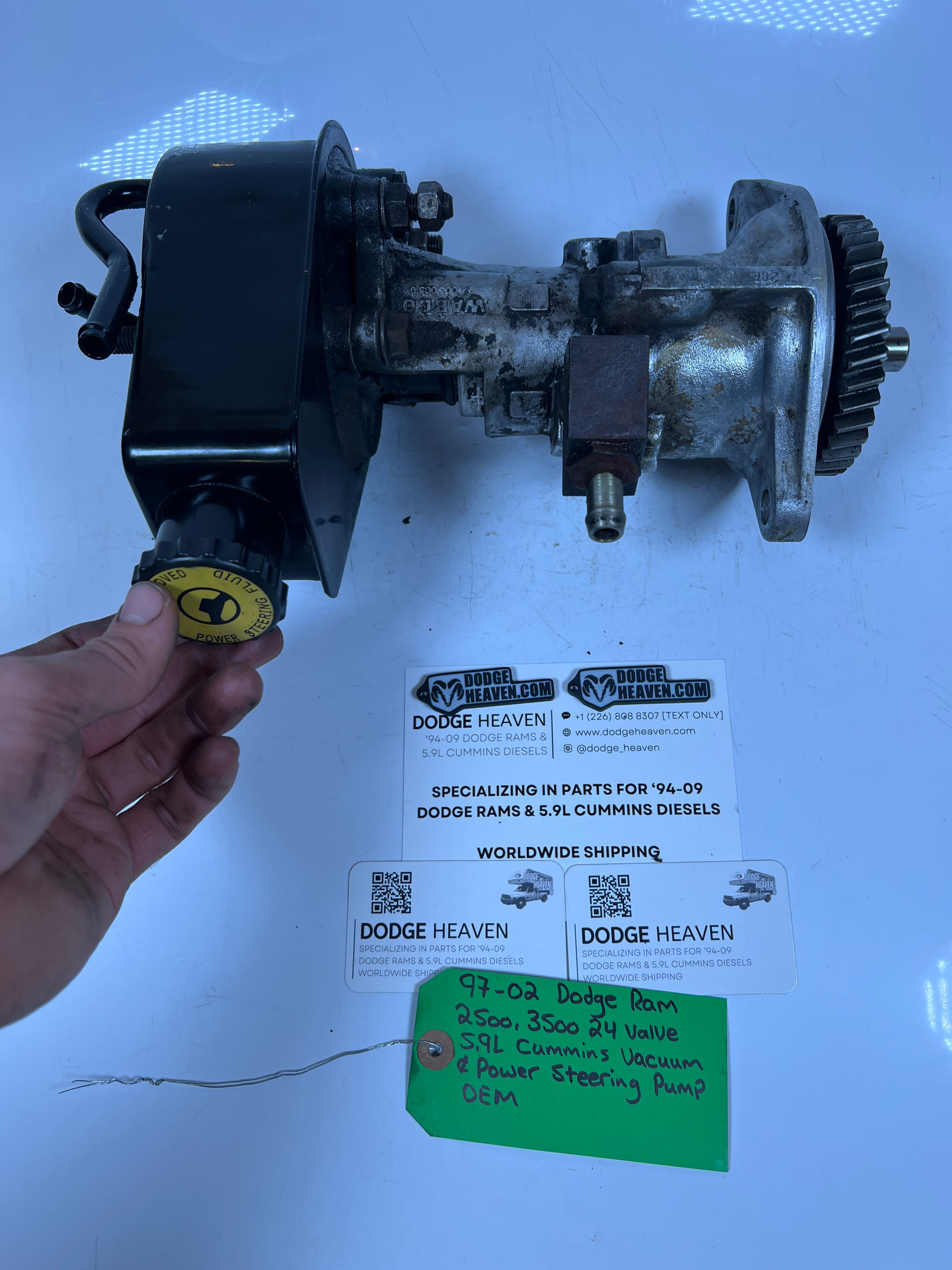 1997-2002 Dodge Ram 2500 3500 5.9L Cummins Vacuum & Power Steering Pump