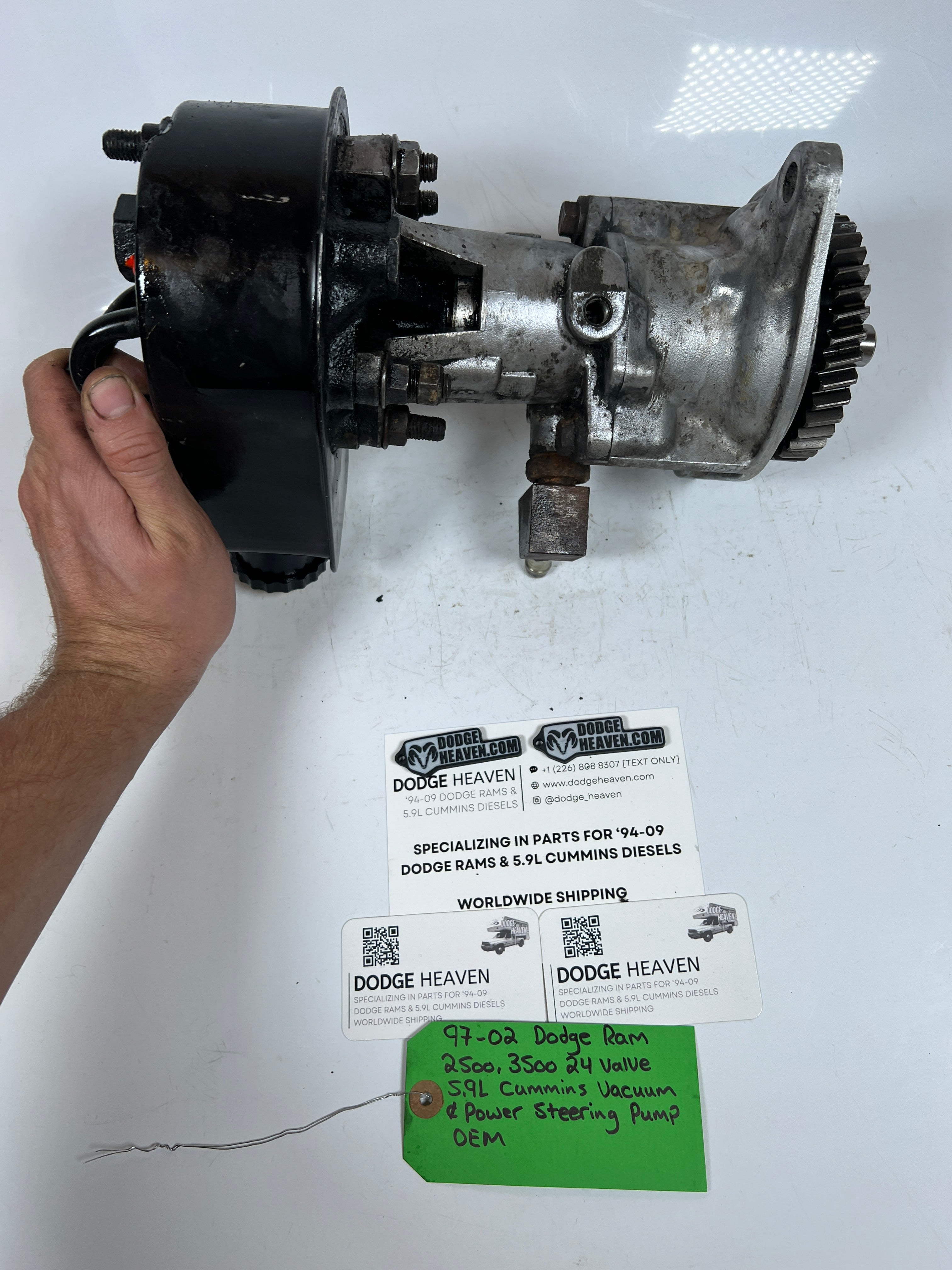 1997-2002 Dodge Ram 2500 3500 5.9L Cummins Vacuum & Power Steering Pump