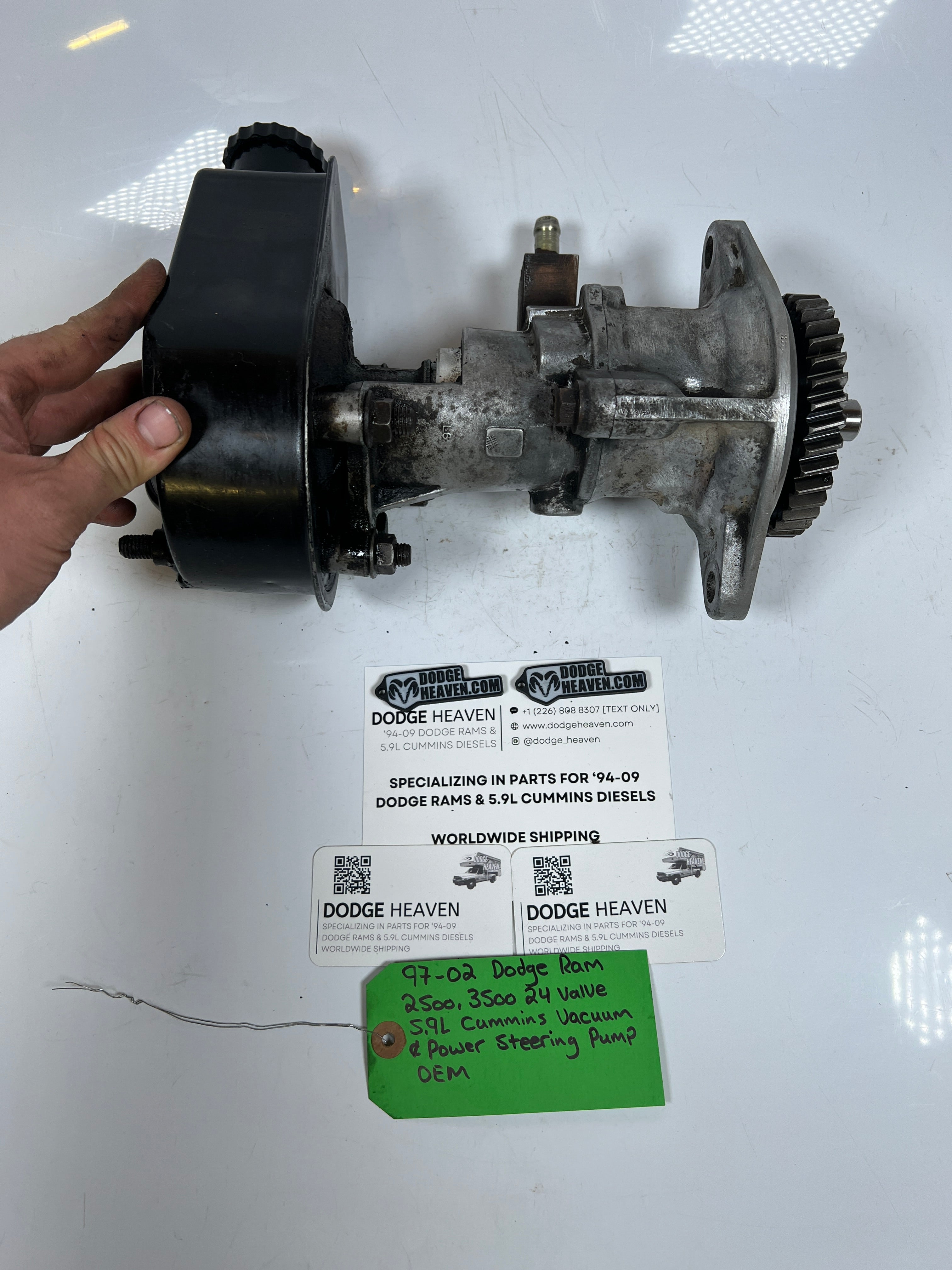 1997-2002 Dodge Ram 2500 3500 5.9L Cummins Vacuum & Power Steering Pump