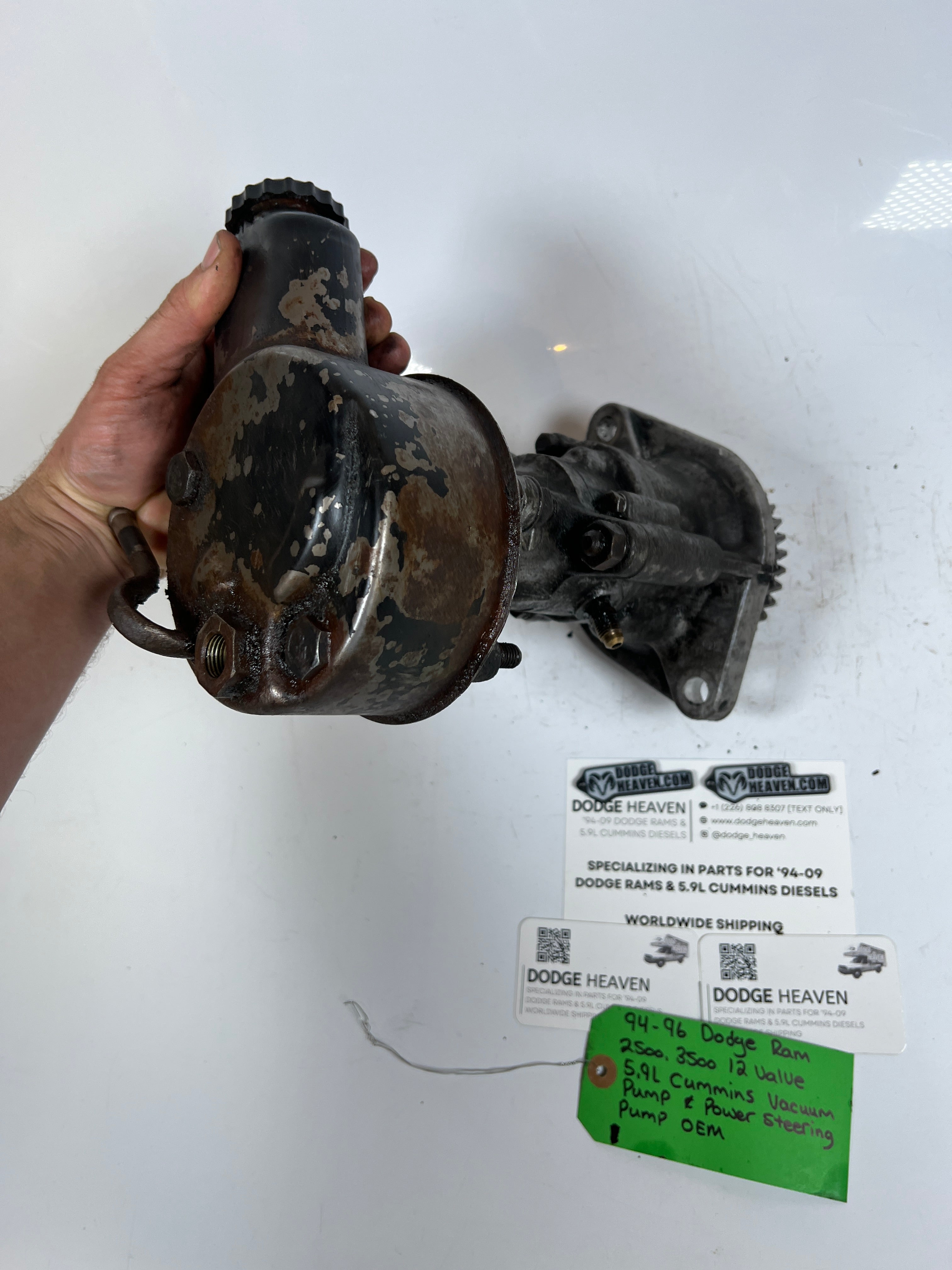 1994-1996 Dodge Ram 12 Valve 5.9L Cummins Vacuum & Power Steering Pump