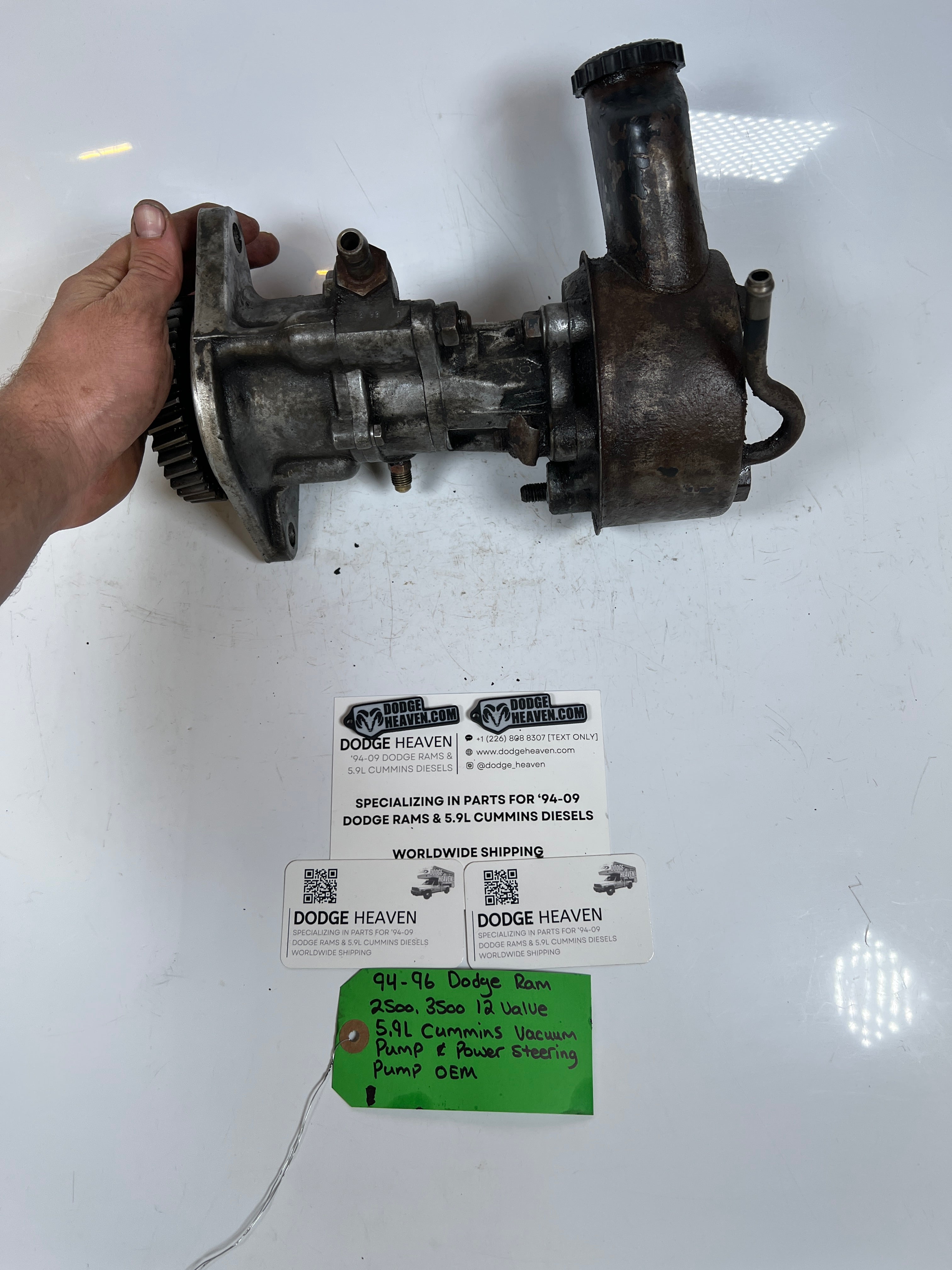 1994-1996 Dodge Ram 12 Valve 5.9L Cummins Vacuum & Power Steering Pump