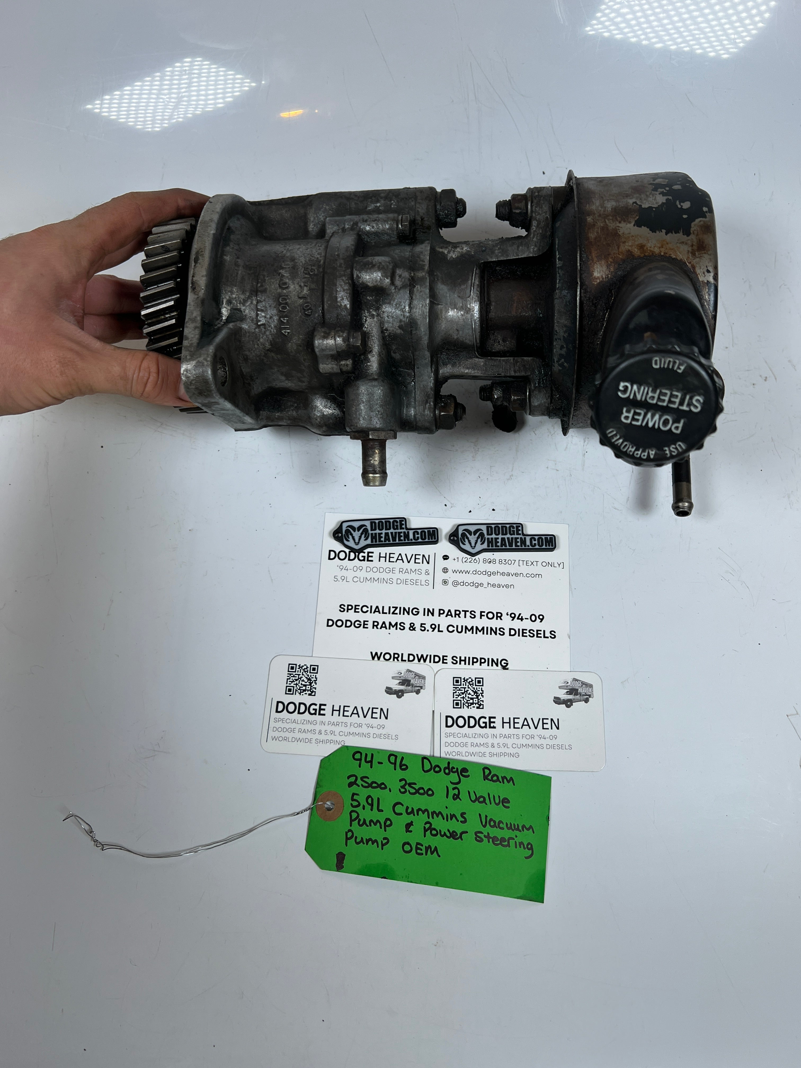 1994-1996 Dodge Ram 12 Valve 5.9L Cummins Vacuum & Power Steering Pump