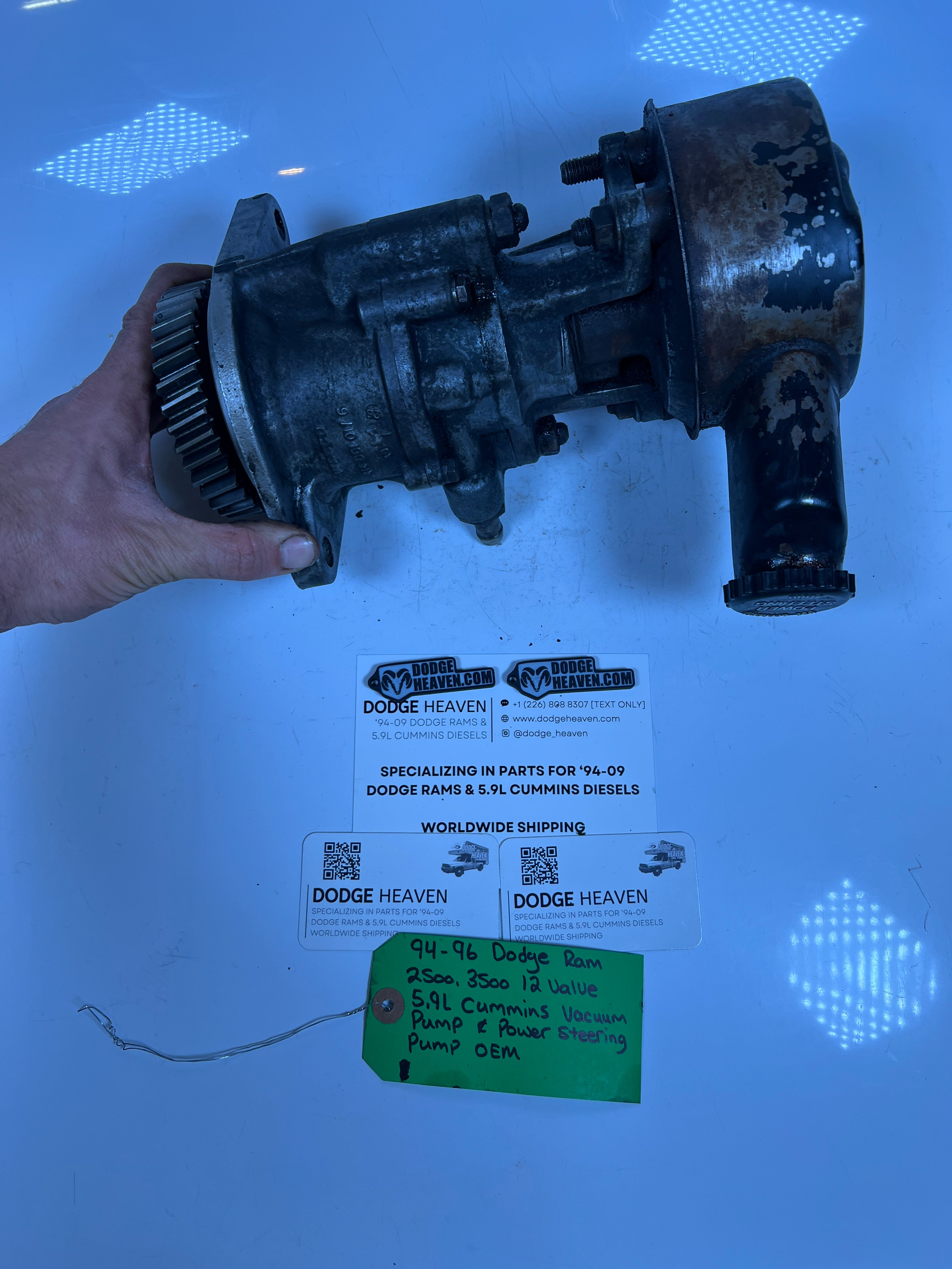 1994-1996 Dodge Ram 12 Valve 5.9L Cummins Vacuum & Power Steering Pump