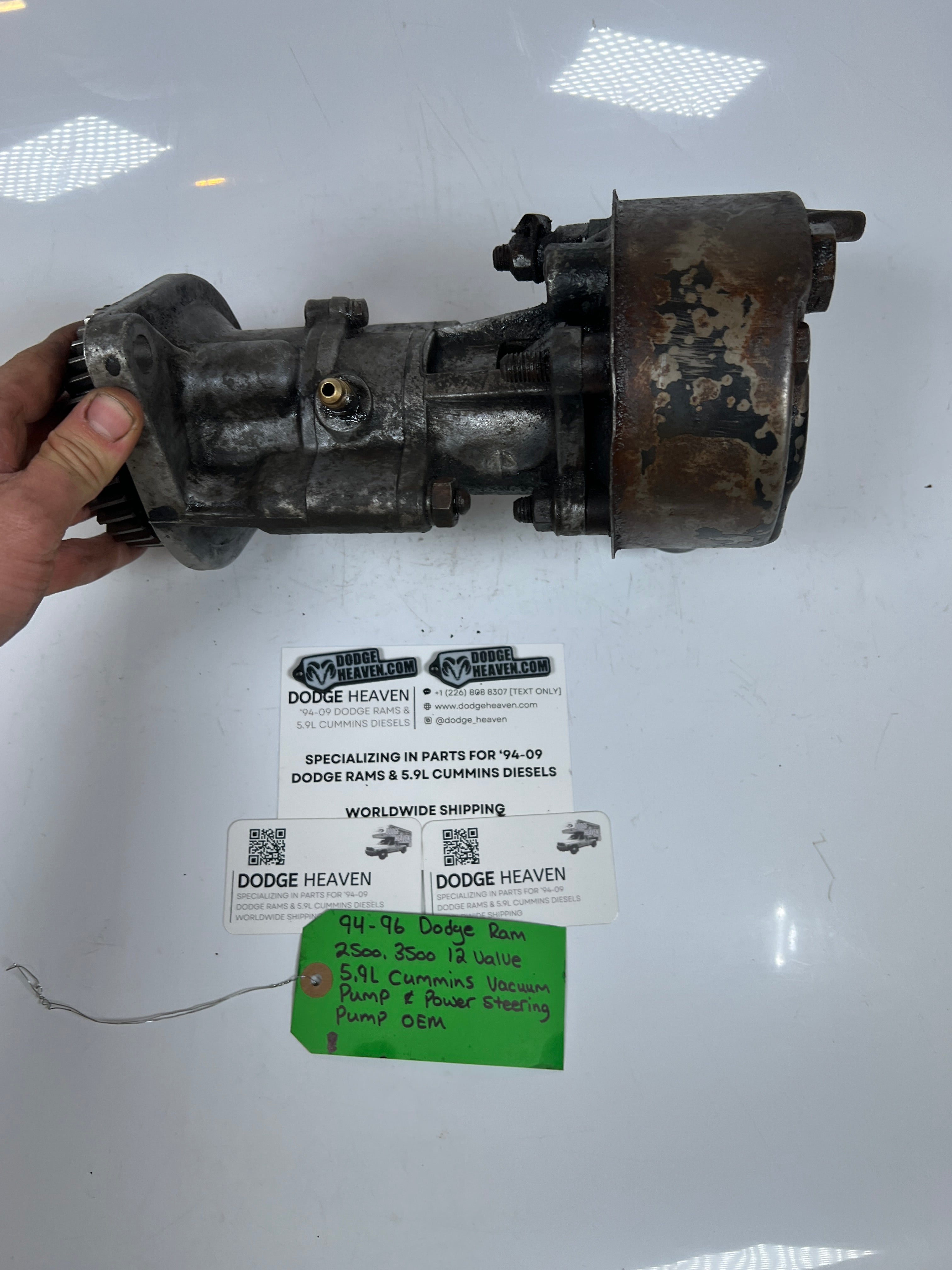 1994-1996 Dodge Ram 12 Valve 5.9L Cummins Vacuum & Power Steering Pump