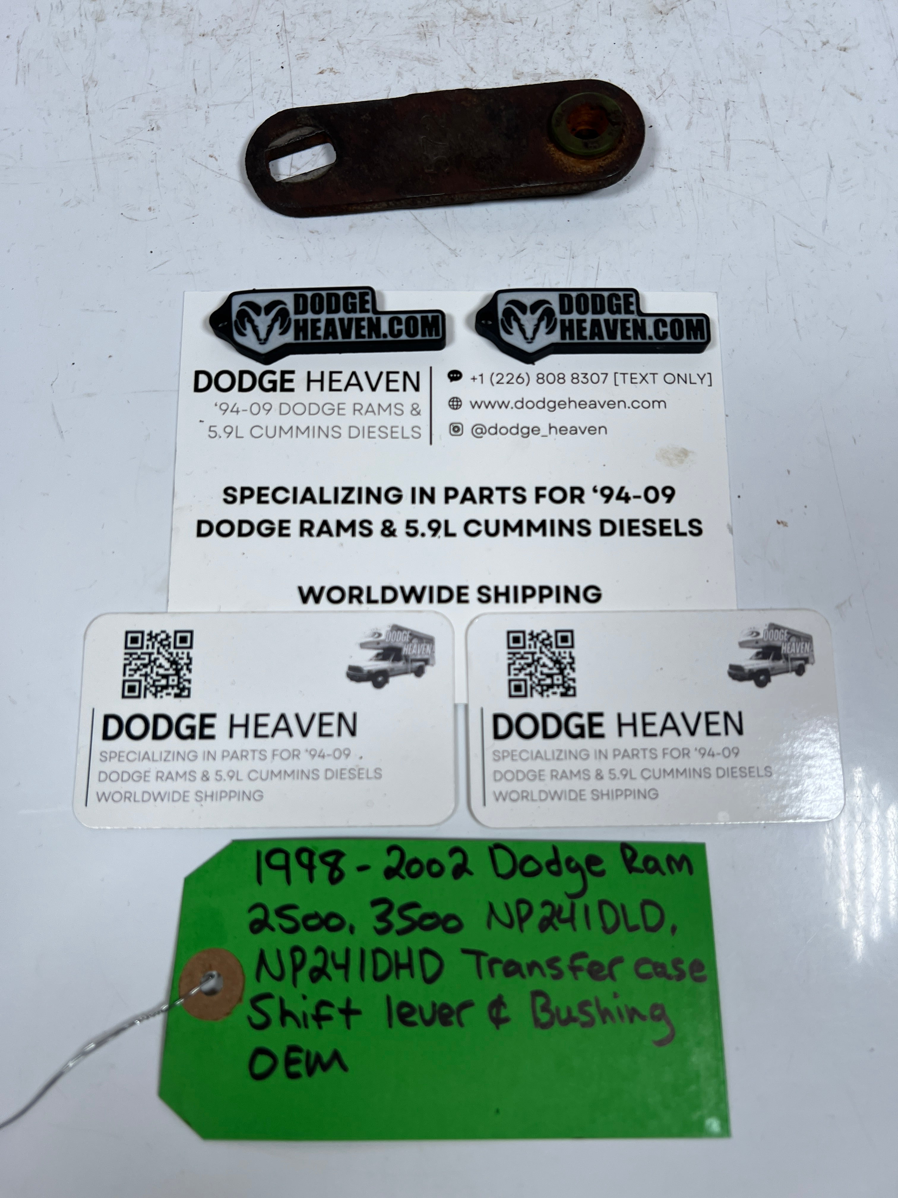 1998-2002 Dodge Ram 241DLD 241DHD Transfer Case Shift Lever & Bushing