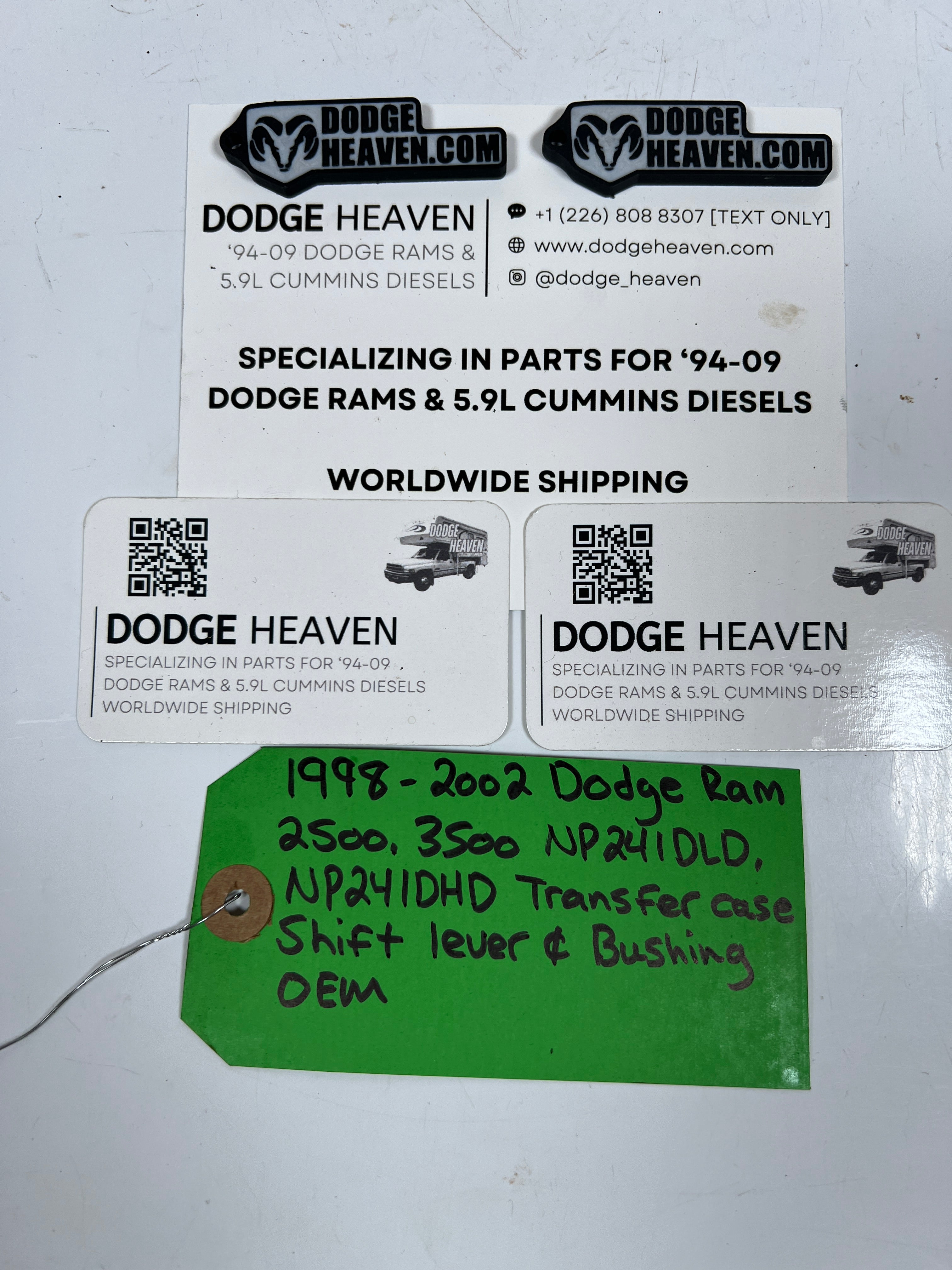 1998-2002 Dodge Ram 241DLD 241DHD Transfer Case Shift Lever & Bushing