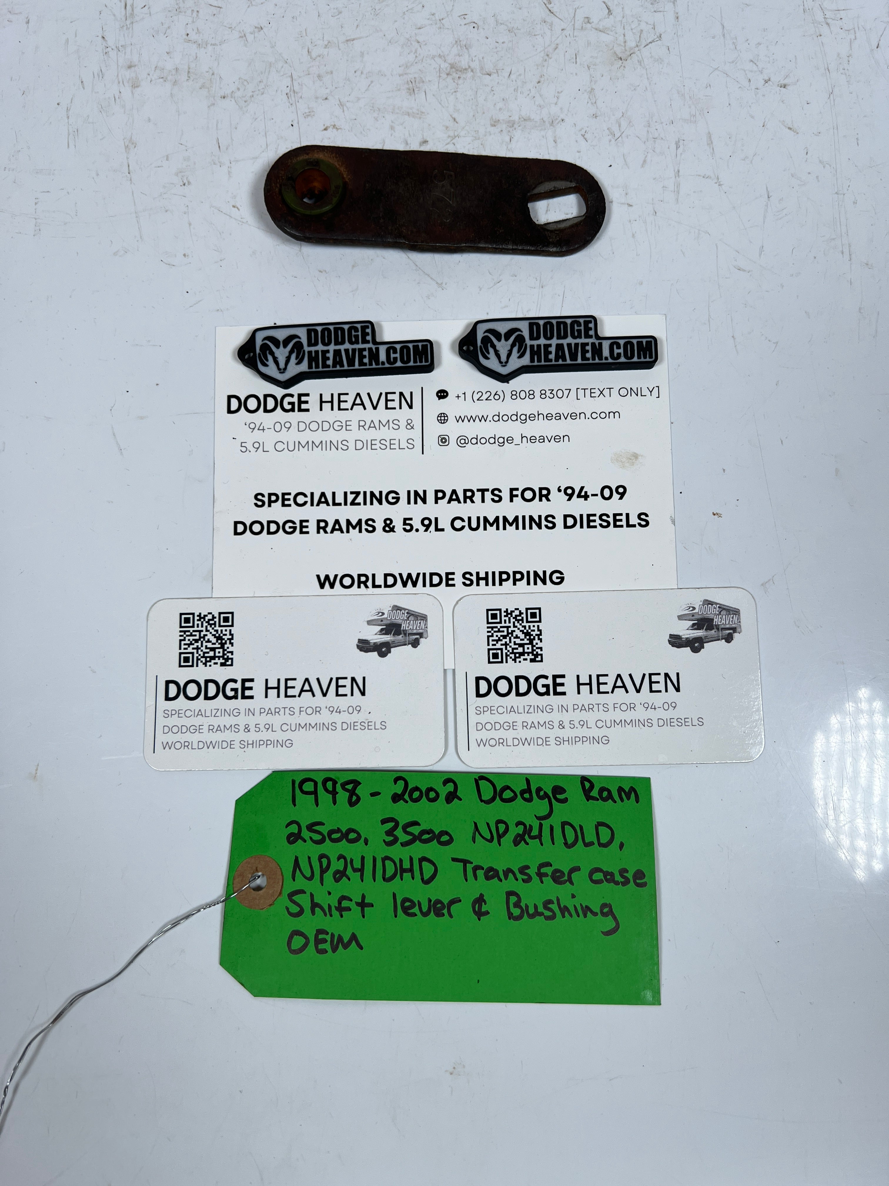 1998-2002 Dodge Ram 241DLD 241DHD Transfer Case Shift Lever & Bushing